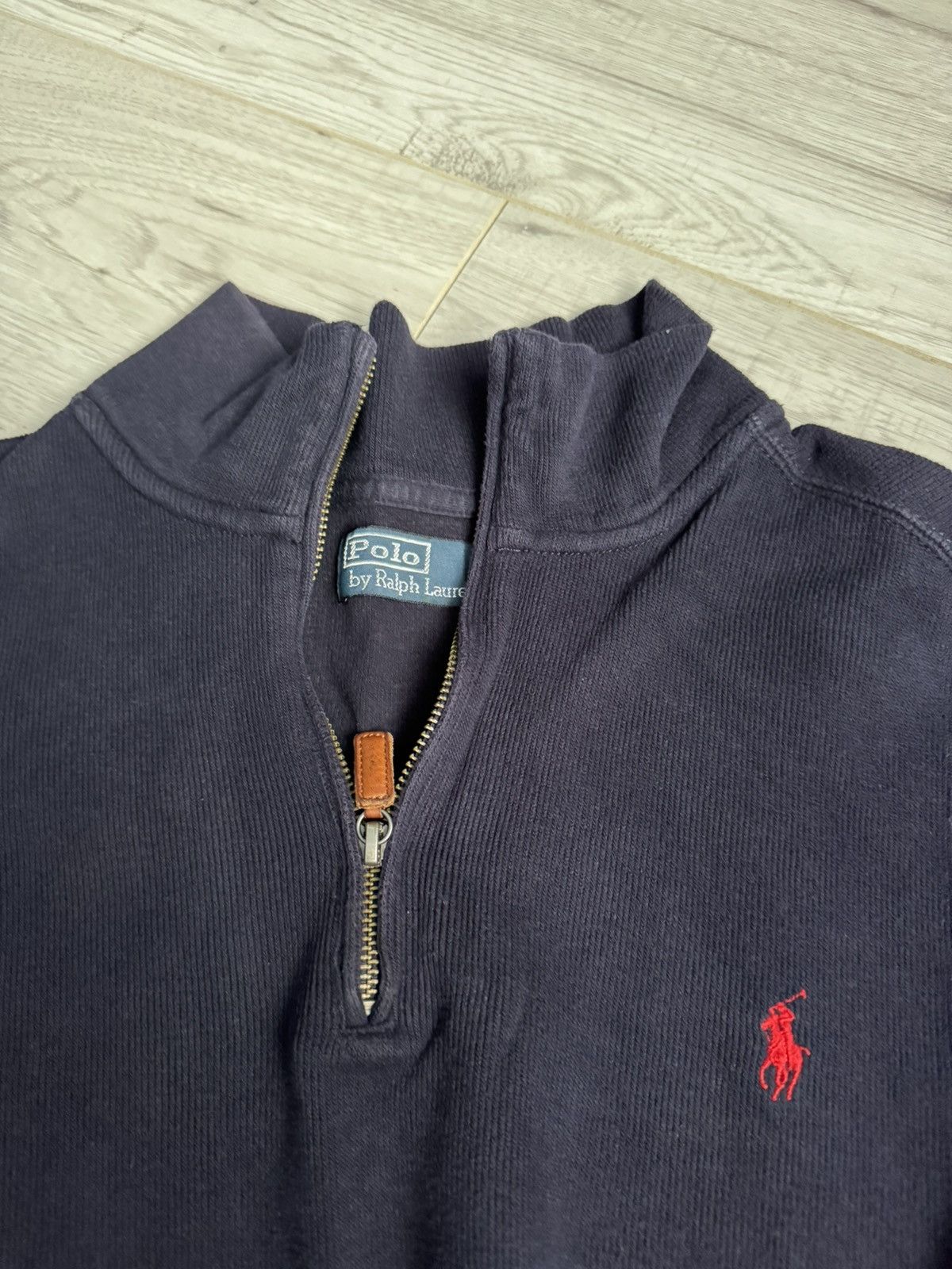 Polo Ralph Lauren × Vintage Vintage Polo Ralp Lauren 1/4 Zip Up Sweater Shirt Size US XXL / EU 58 / 5 - 3 Thumbnail