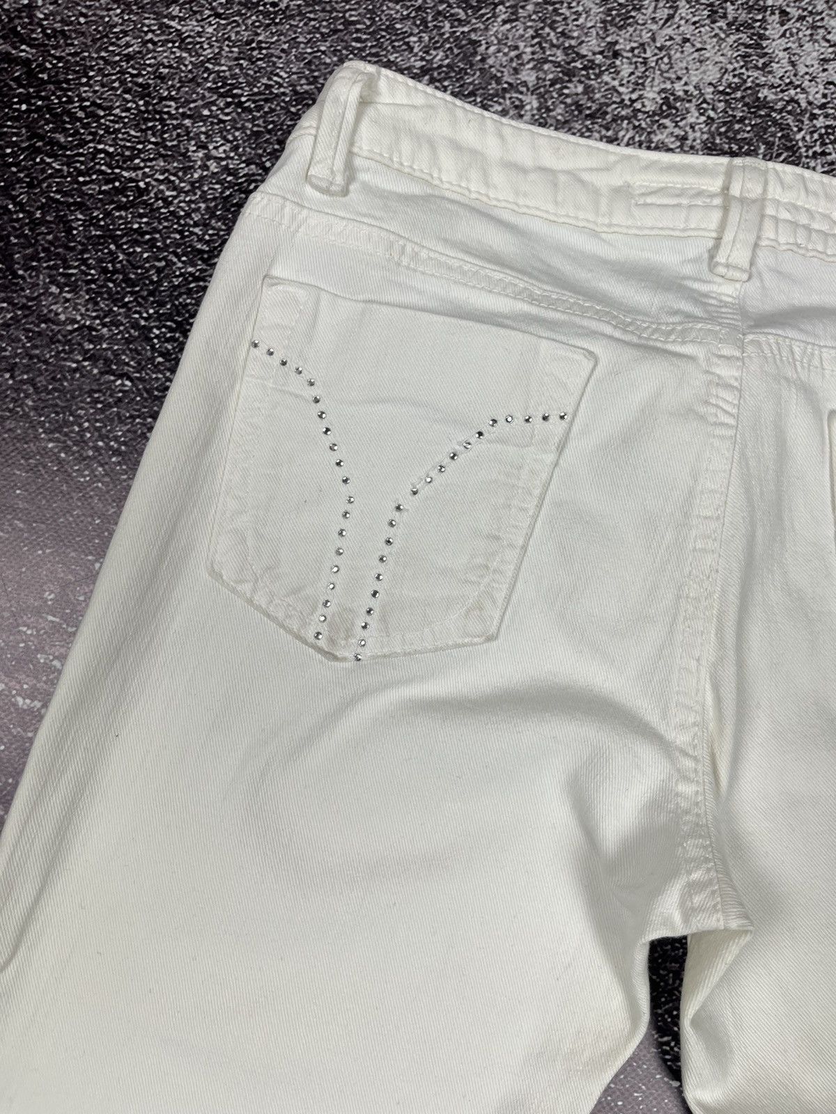 Miss Sixty Y2K Miss Sixty Flare Low Rise Denim Pants Made in Italy Size 28" / US 6 / IT 42 - 12 Thumbnail