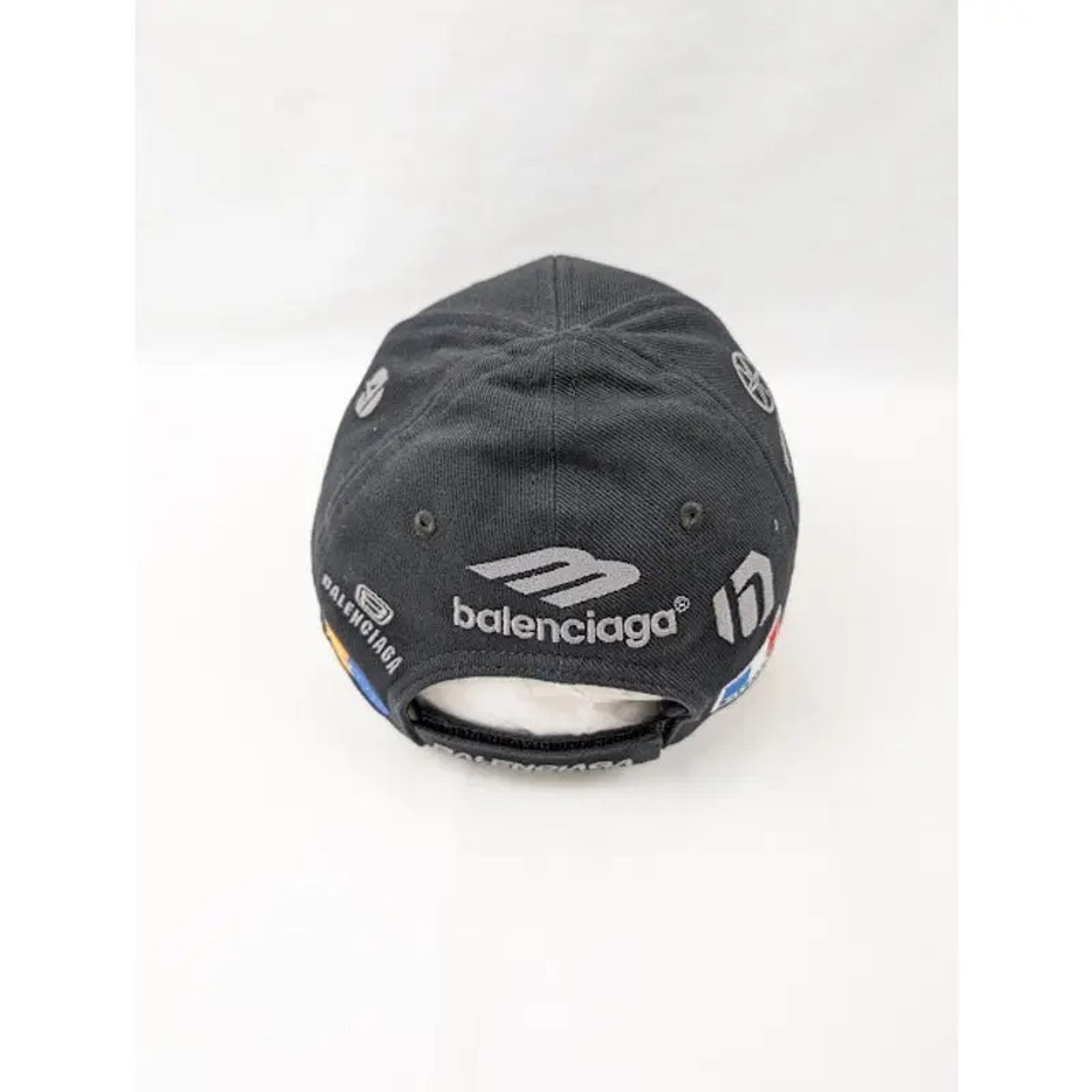Balenciaga o1rshd1 Q:11 / Size: S ( 55 CM ) / Racer Hat / Cap in Black Size ONE SIZE - 8 Thumbnail