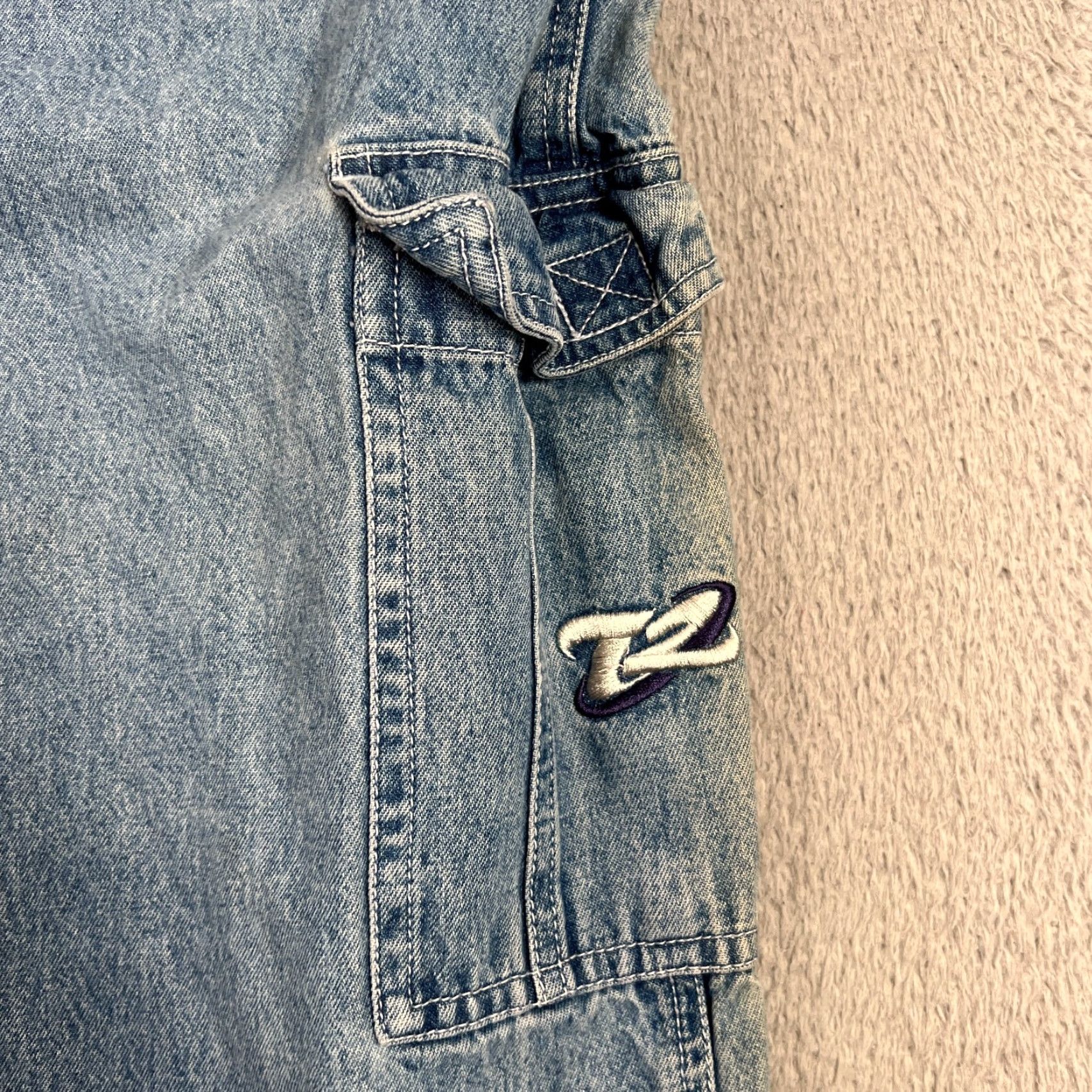 Vintage VINTAGE 90s Looney Tunes Womens Large Tweety Bird Denim Overalls Carpenter Style Fall Spring Summer Winter Size 36" / US 14 / IT 50 - 3 Thumbnail