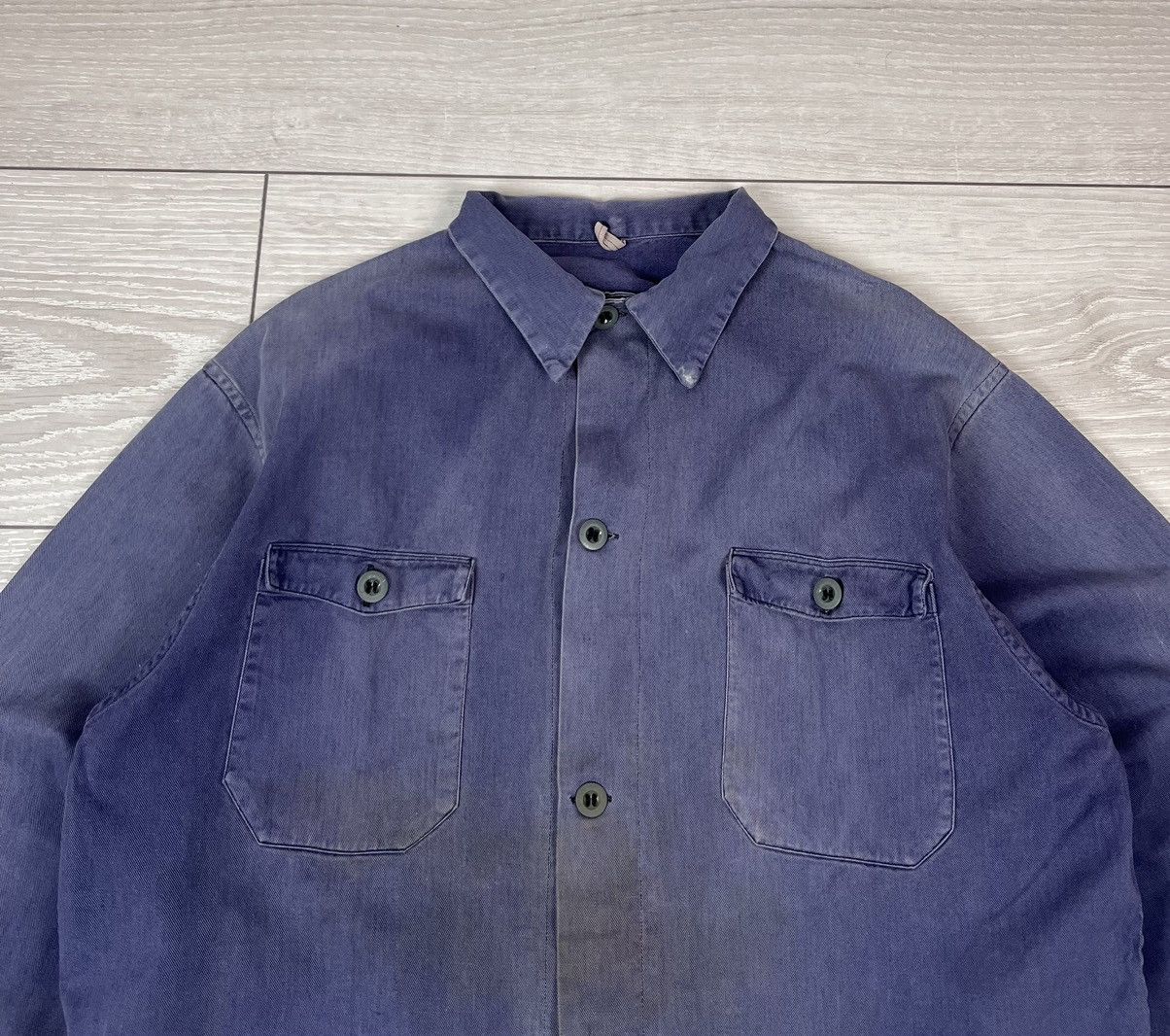 Le Laboureur Le Laboureur Vintage 70s Blue French Work Chore Jacket Size US M / EU 48-50 / 2 - 5 Thumbnail