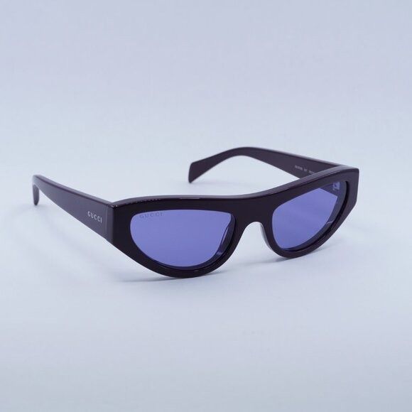 Gucci 🕶️ New Gucci GG1919S 007 Plum/Violet Sunglasses Size ONE SIZE - 4 Thumbnail