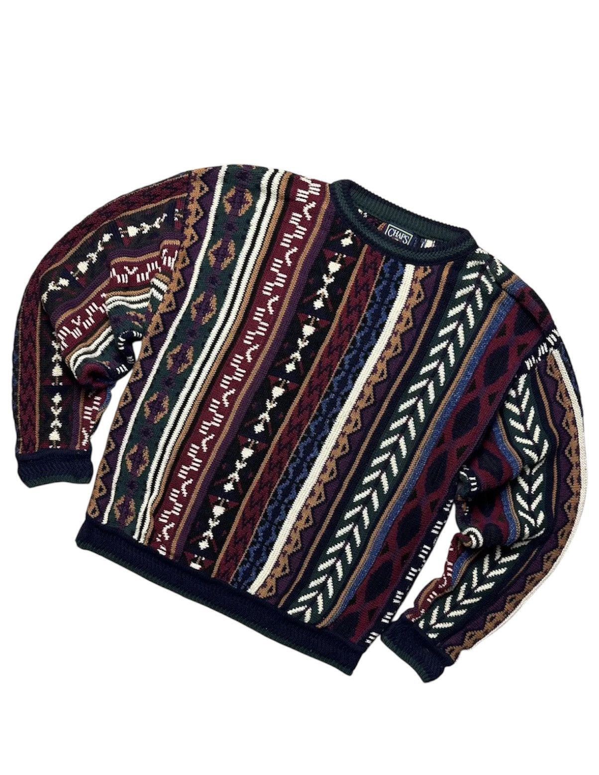 Chaps Ralph Lauren Vintage Sweater Chaps Ralph Lauren Coogi rare knitted Size US L / EU 52-54 / 3 - 1 Thumbnail