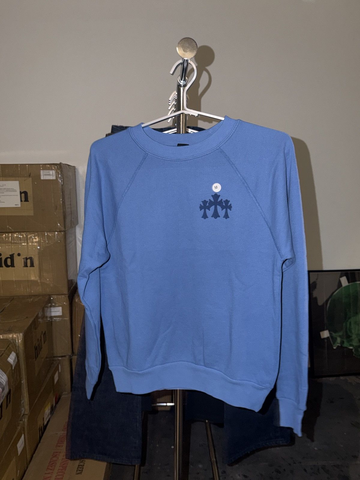 Chrome Hearts Chrome Hearts "Blind Spot" Felt Cross Sweater Size M / US 6-8 / IT 42-44 - 1 Thumbnail