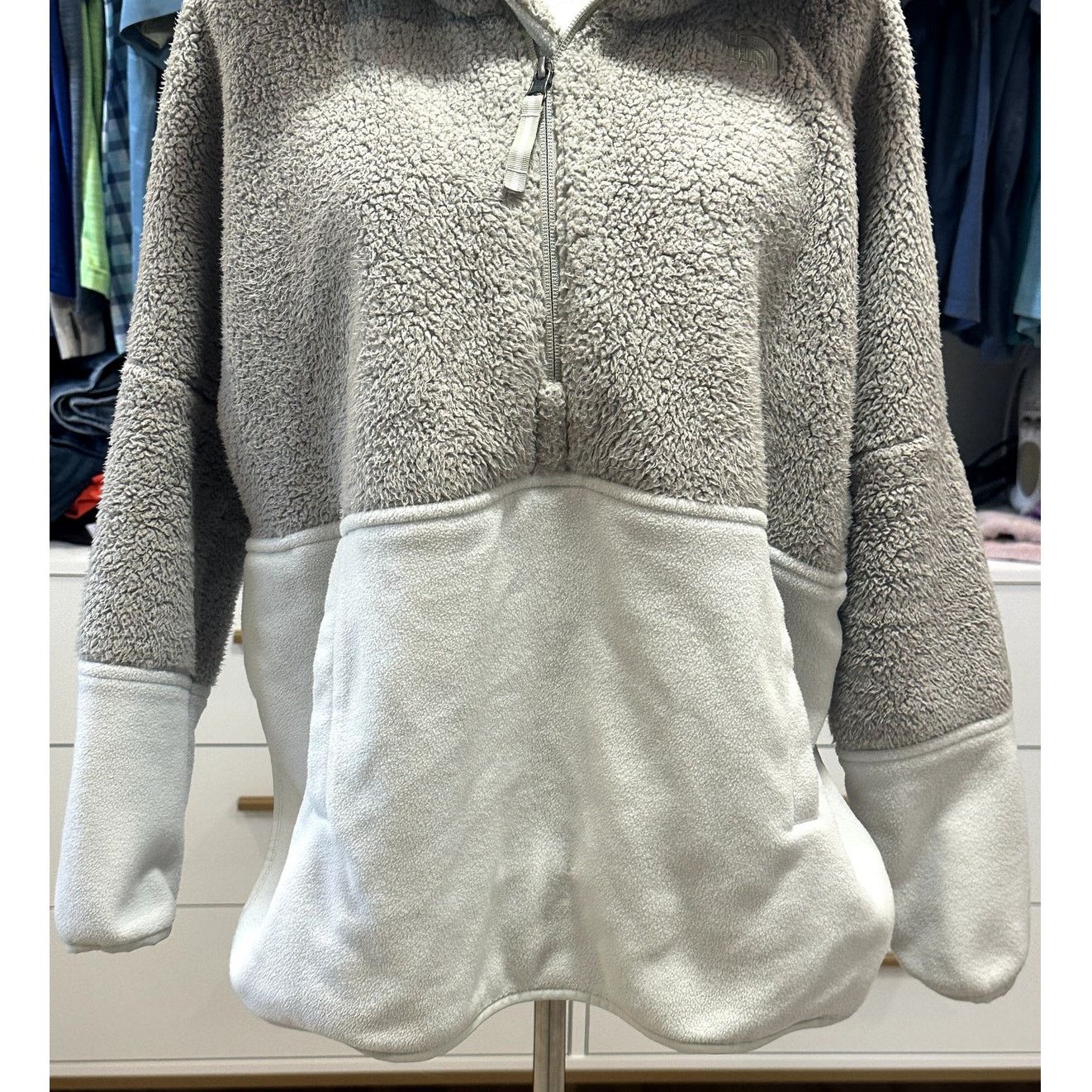The North Face The North Face Womens Tundra 200 1/2Zip Sherpa Gray White S Size S / US 4 / IT 40 - 3 Thumbnail