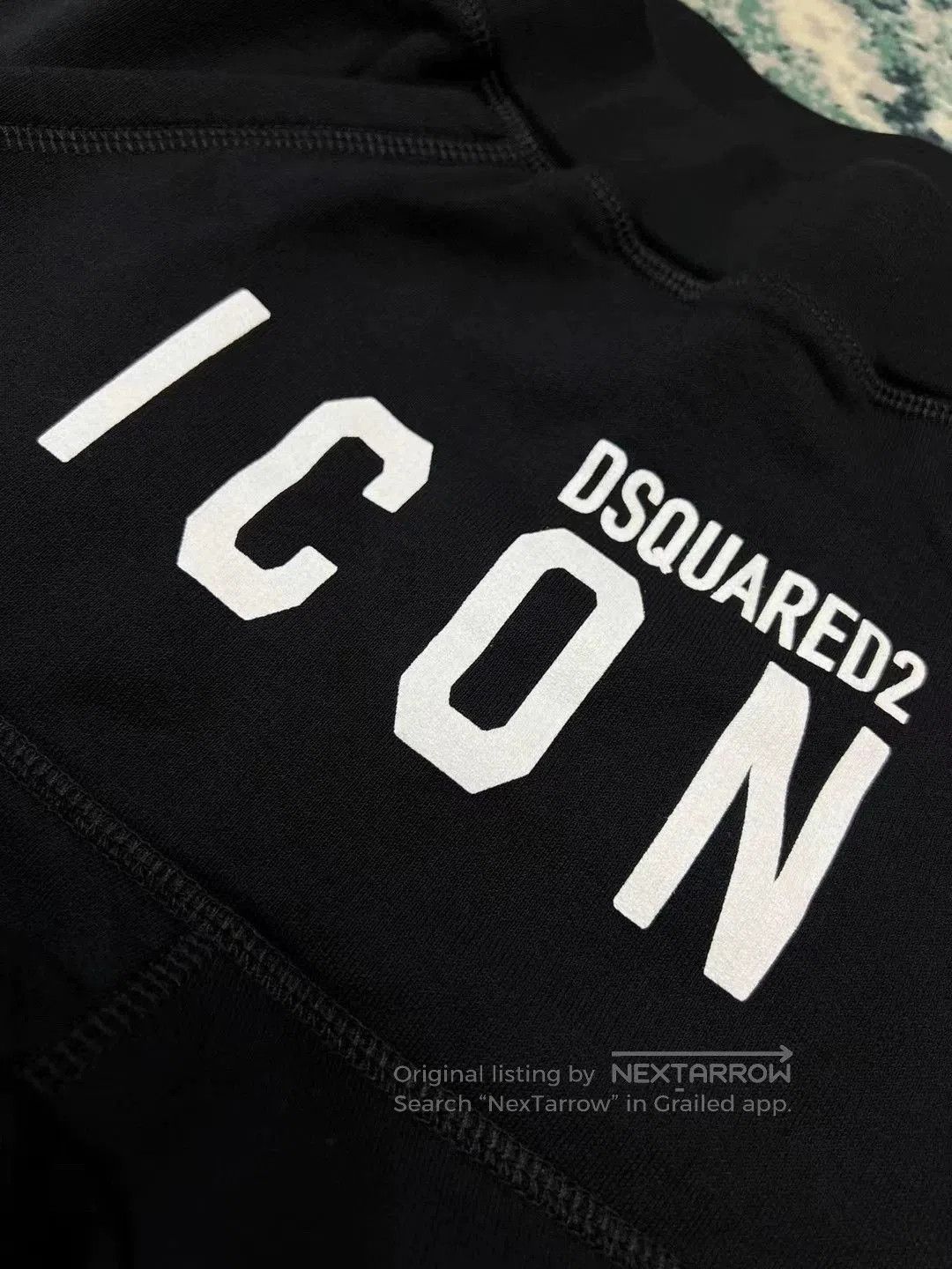 Dsquared2 Black Icon Print Sweatpants. Size US 30 / EU 46 - 3 Thumbnail