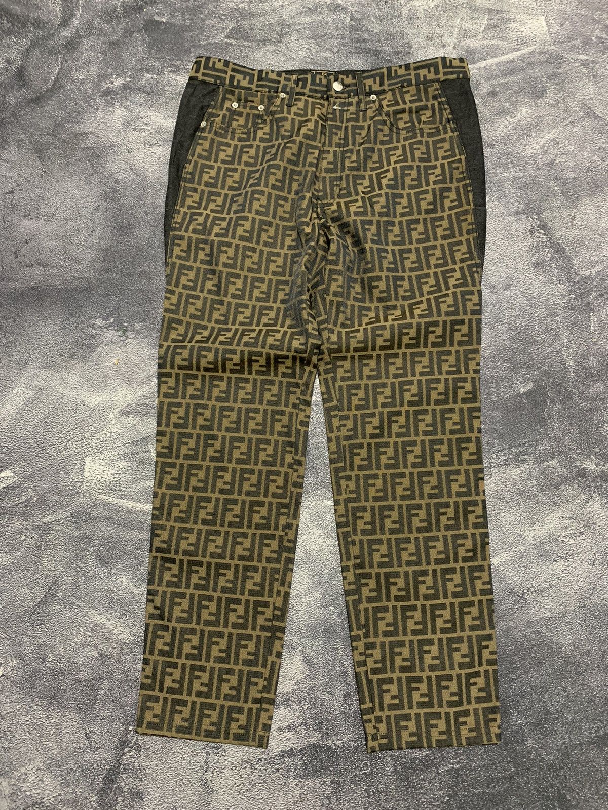 Fendi zucca pattern pants monogram
