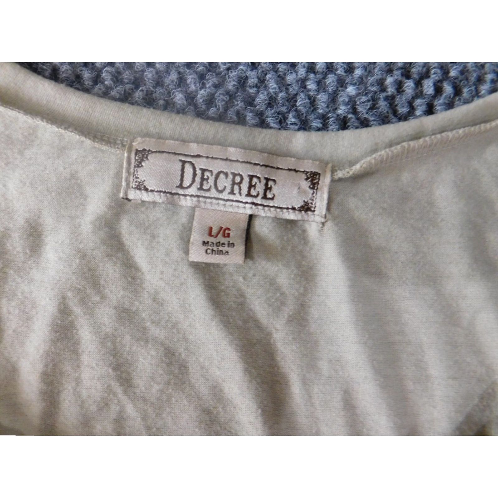 Decree Decree Blouse Womens Large Beige Floral Short Sleeve Crew Neck Pullover Designer Casual Size L / US 10 / IT 46 - 5 Thumbnail