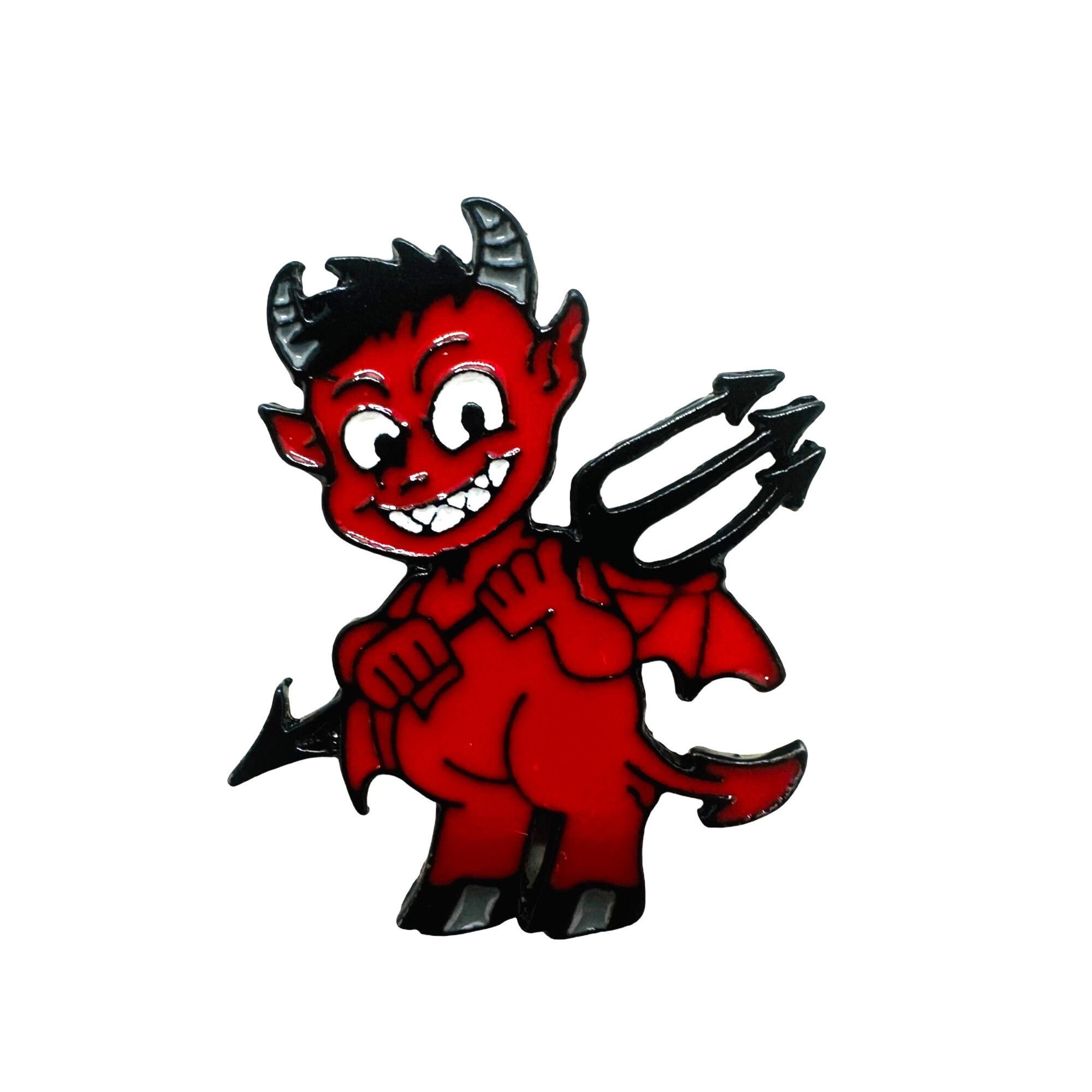 Other ✨Hell Devil Imp Enamel Pins Red Fire Head Vampire Badge Broo Size ONE SIZE - 4 Thumbnail