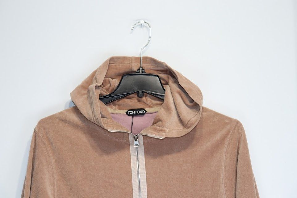 Tom Ford o1rshd1 Zipper Hoodie Jacket in Light Brown Size US M / EU 48-50 / 2 - 3 Thumbnail