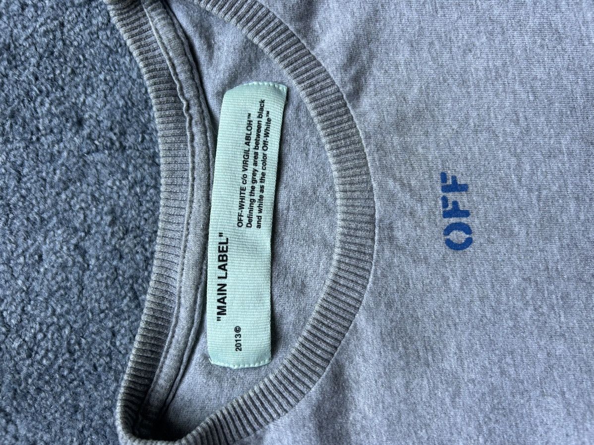 Off-White Off-White Blue Arrows T-Shirt Grey Size US M / EU 48-50 / 2 - 3 Thumbnail