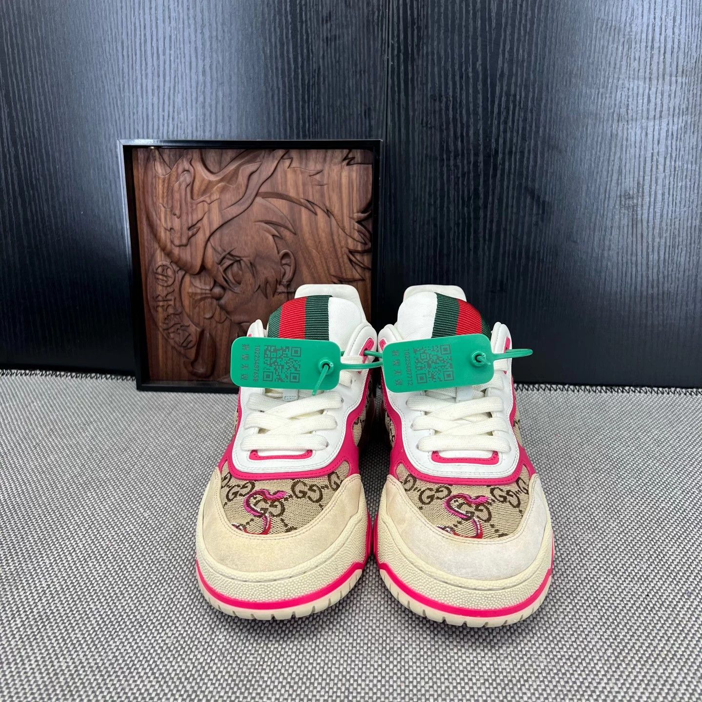 Gucci GUCCI Re-Web Snake Zodiac Beige 39 Shoes Size US 8 / IT 38 - 4 Thumbnail