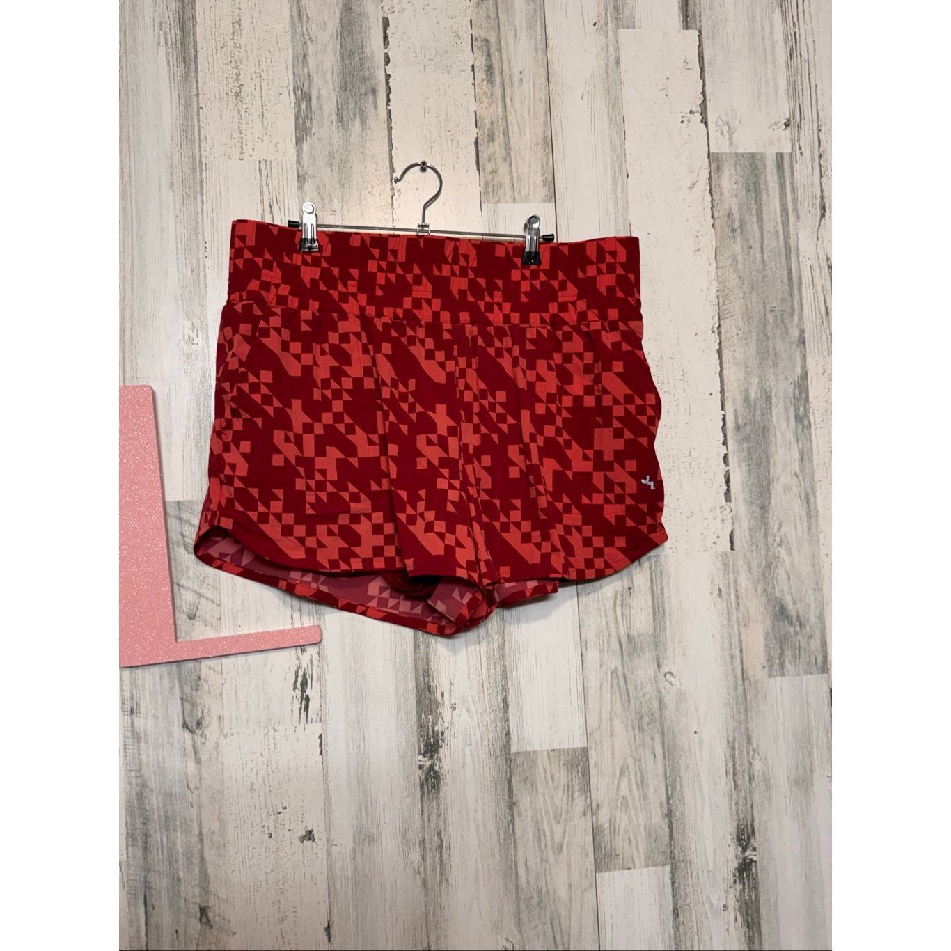 Other JoyLab Red Geometric Running Shorts Women’s XL High Waist Ac Size 38" / US 16 / IT 52 - 6 Thumbnail