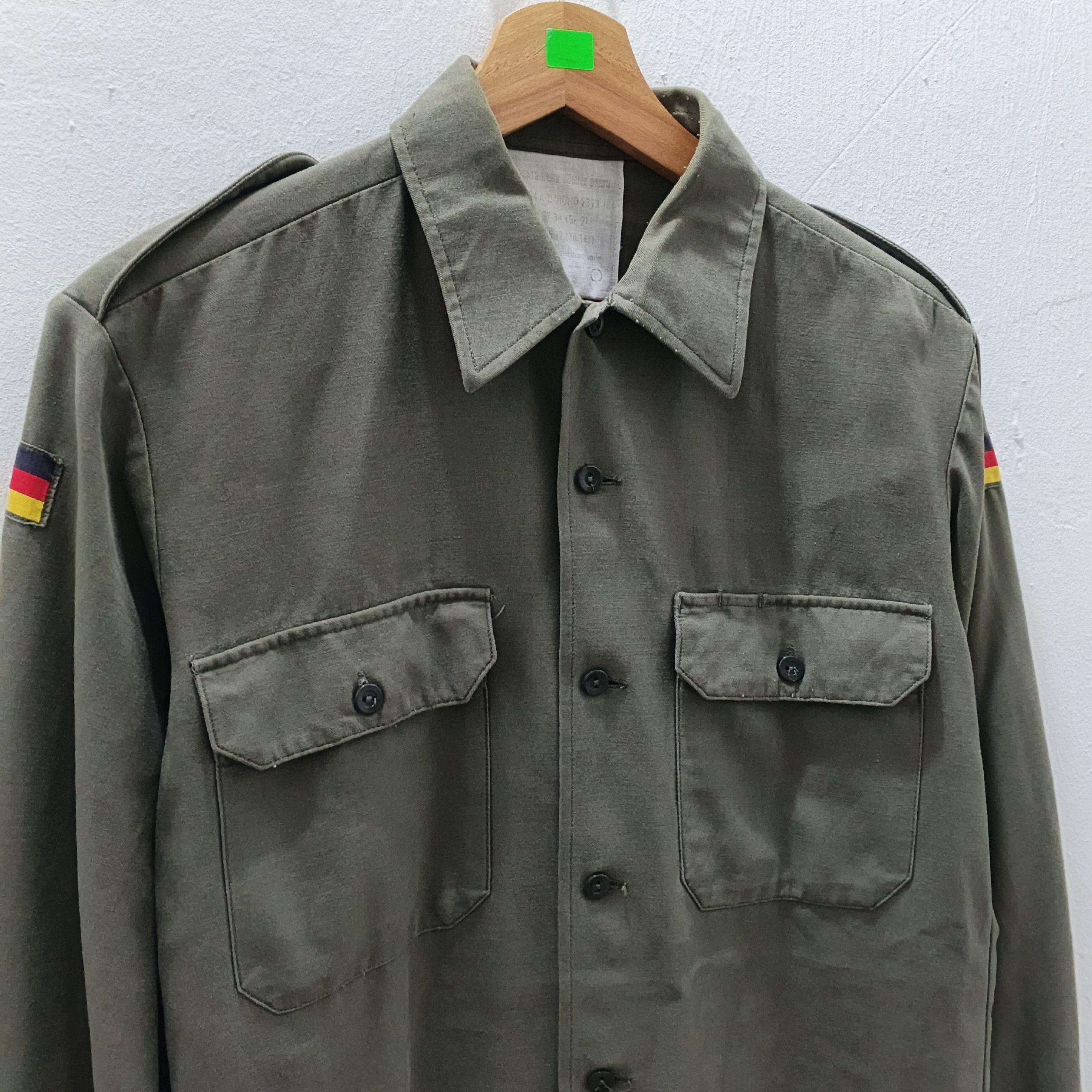 Vintage Vintage 80's Germany Army Issue OG Moleskin Jacket Size US M / EU 48-50 / 2 - 2 Thumbnail