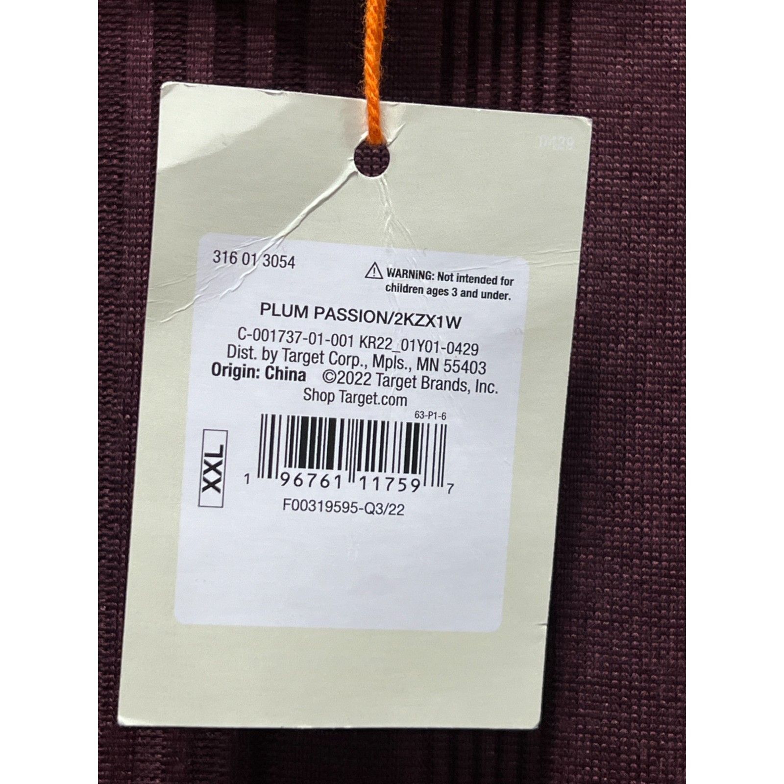 Other Knox Rose - Women's Long Sleeve Turtleneck Top - Plum - XXL Size XXL / US 16-18 / IT 52-54 - 9 Thumbnail