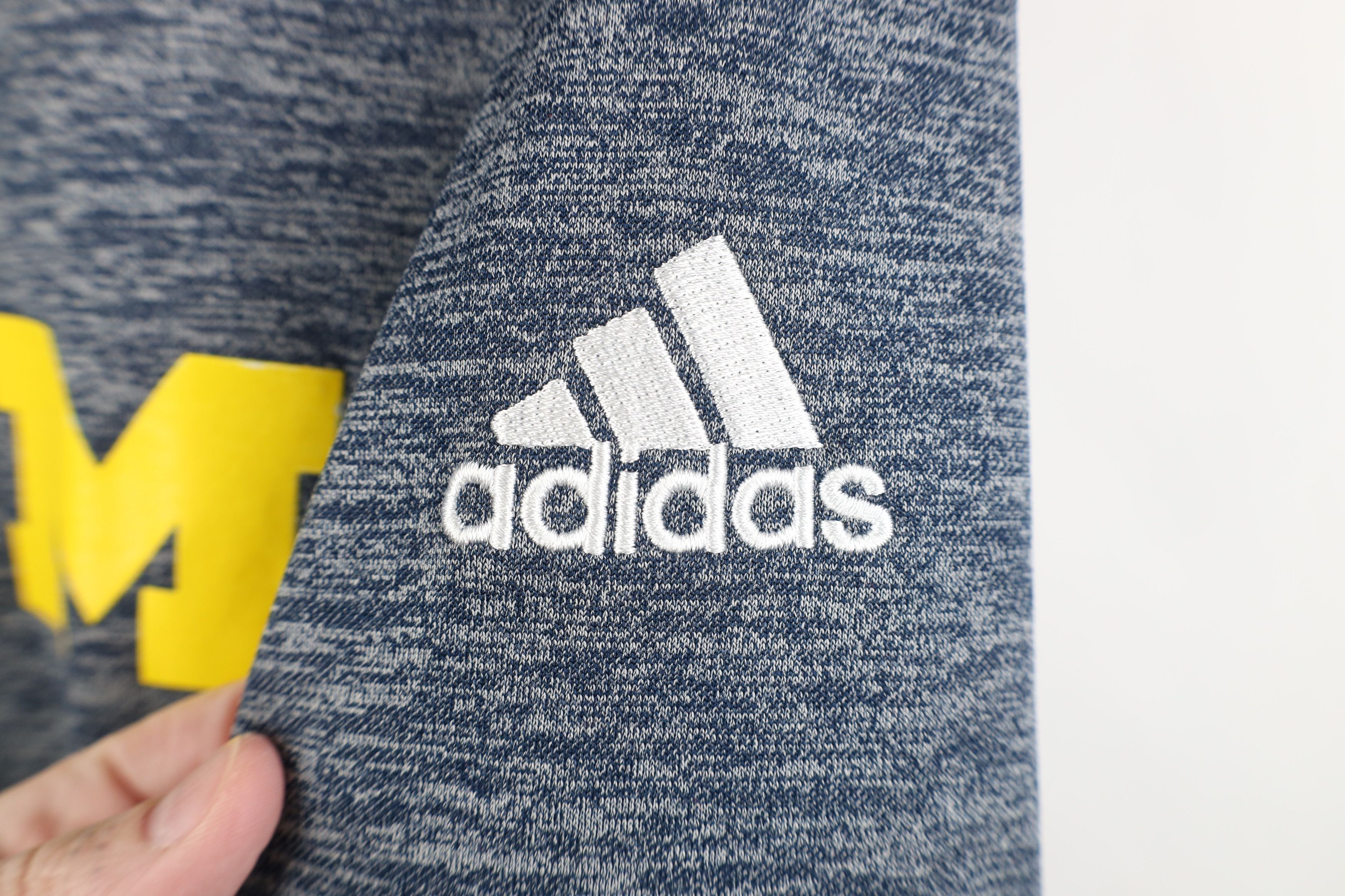 Adidas Adidas University of Michigan Football Half Zip Sweater Size US L / EU 52-54 / 3 - 4 Thumbnail