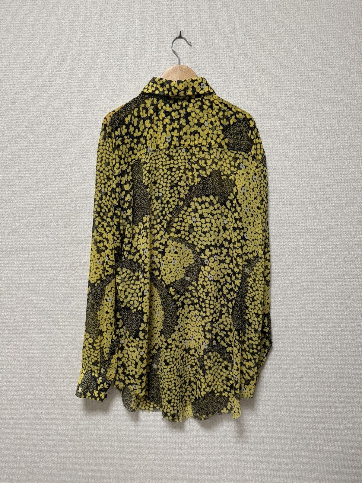 Edward Cuming Edward Cuming SS24 Floral Patchwork Sheer Shirt Size US M / EU 48-50 / 2 - 2 Thumbnail