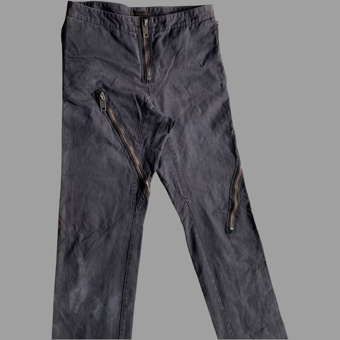 Burberry SS2003 Design By Christopher Bailey Zip Biker Pants Size US 31 - 2 Thumbnail