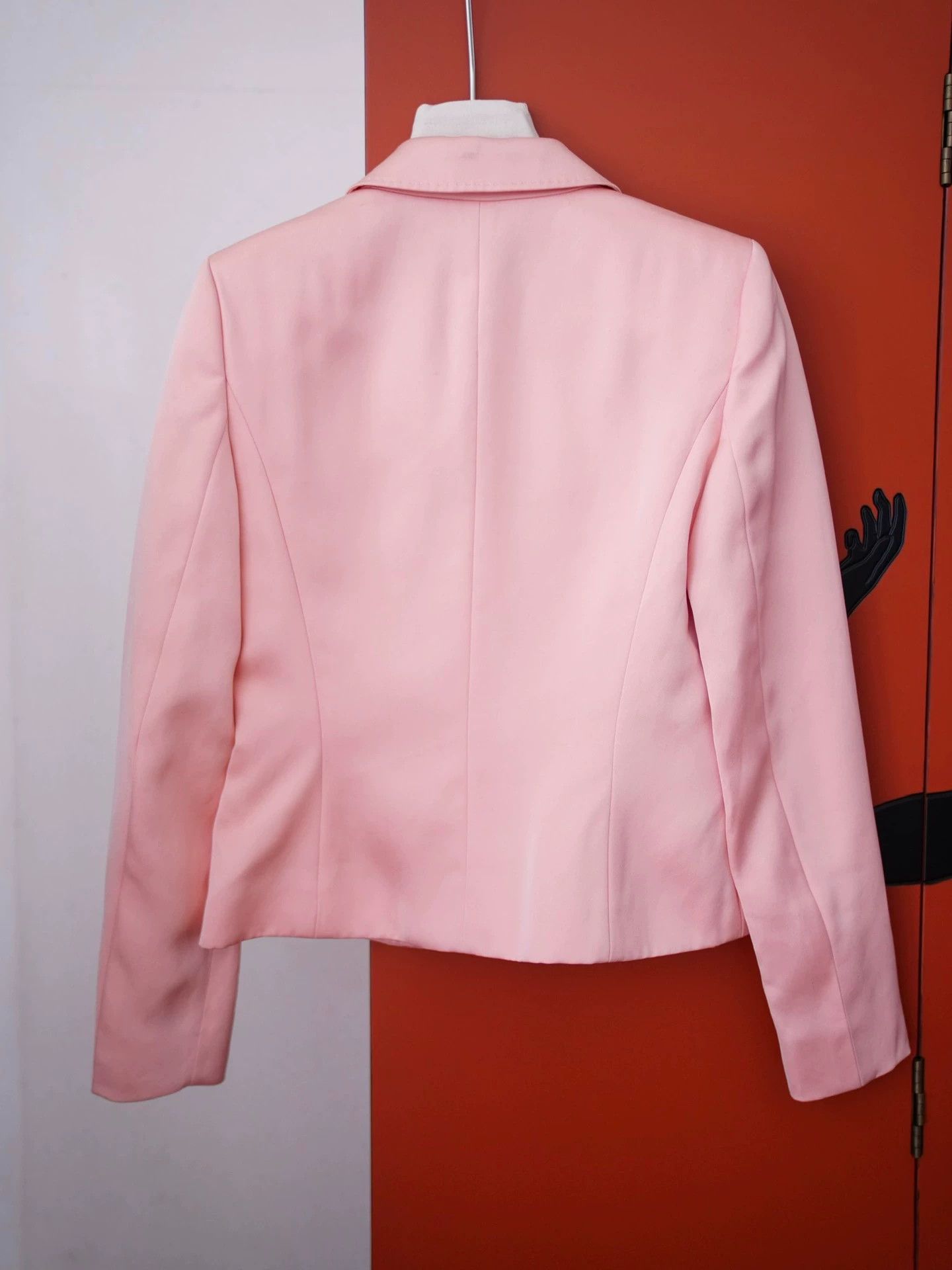 Escada Escada Peach Pink Gem Button Blazer S/M Size XXS / US 00 / IT 34 - 6 Thumbnail