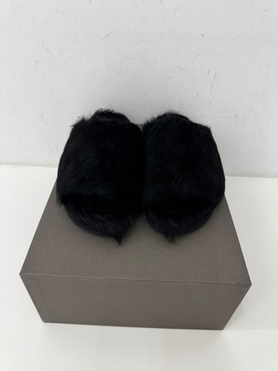 Rick Owens SLIDE GRANOLAS - BLACK Size US 7 / EU 40 - 2 Thumbnail