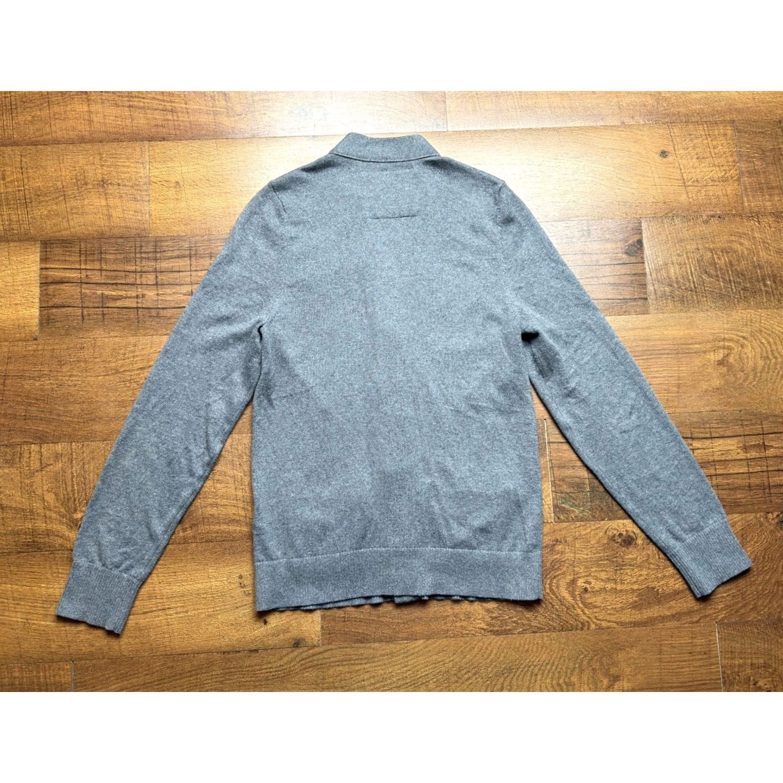 Abercrombie & Fitch VTG Abercrombie & Fitch Men’s Gray Letterman Cardigan Sweater M Y2K Size US M / EU 48-50 / 2 - 3 Thumbnail