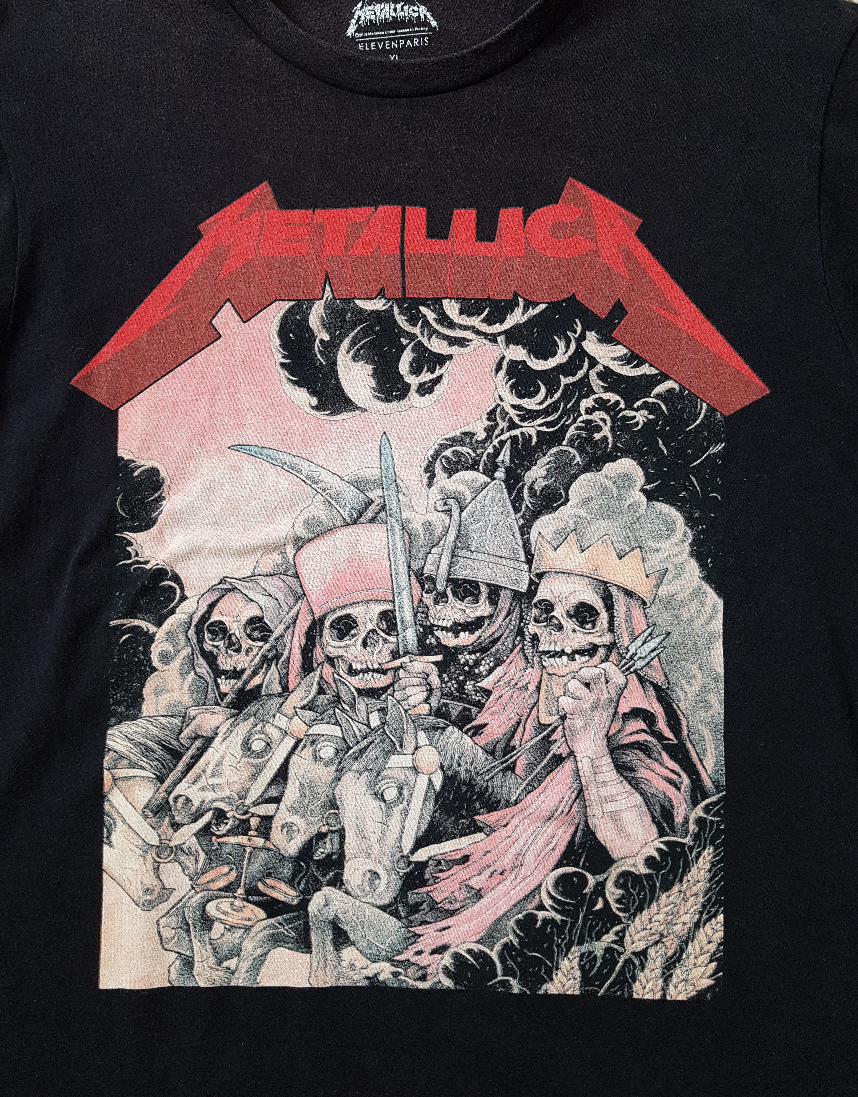 Band Tees Metallica Four Horsemen Japan Printed Heavy Metal T Shirt Size US XL / EU 56 / 4 - 7 Thumbnail