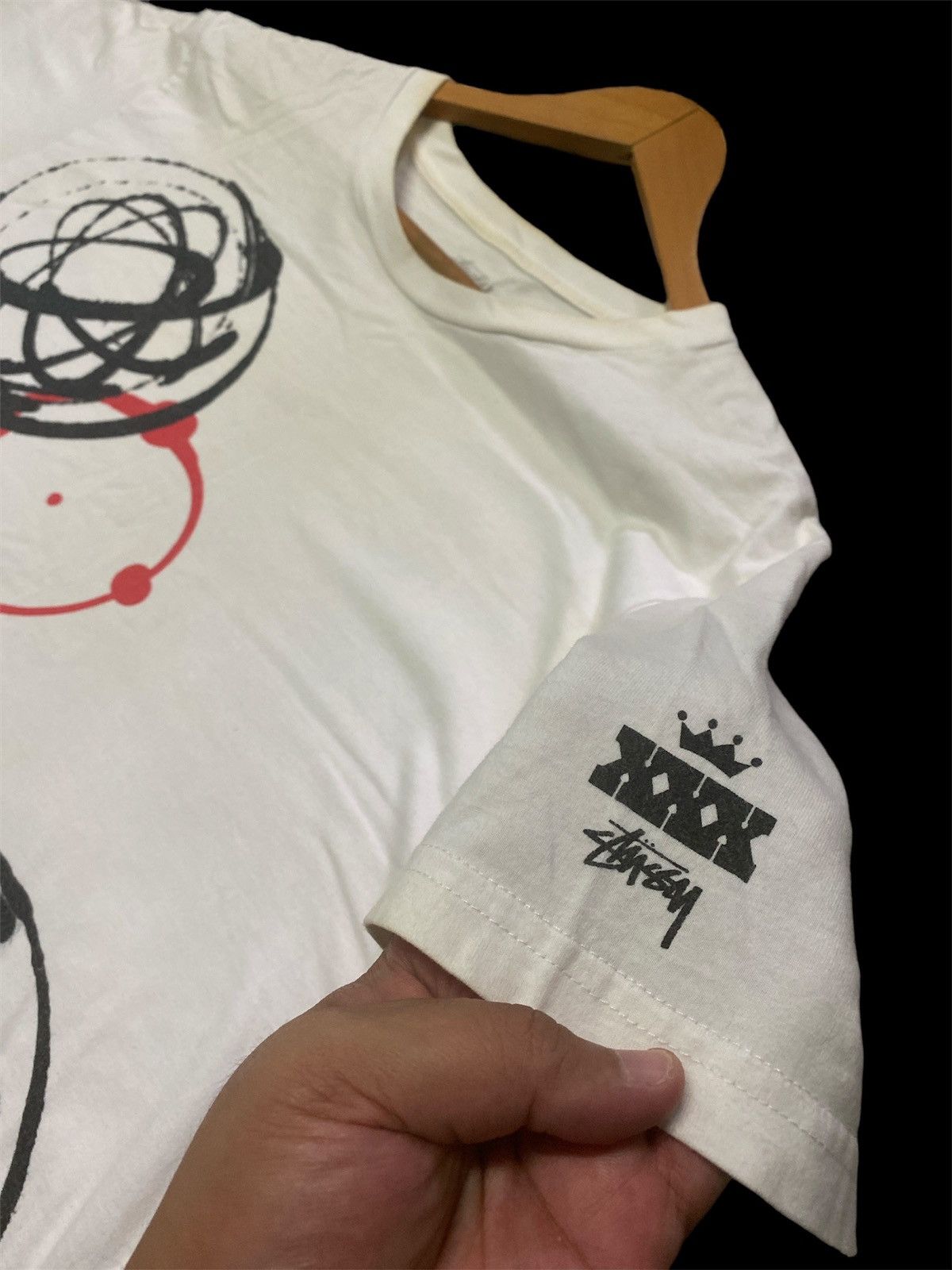 Stussy × Vintage ‼️RARE‼️STUSSY X FUTURA 30TH ANNIVERSARY SHIRT TEE🔥 Size US L / EU 52-54 / 3 - 7 Thumbnail