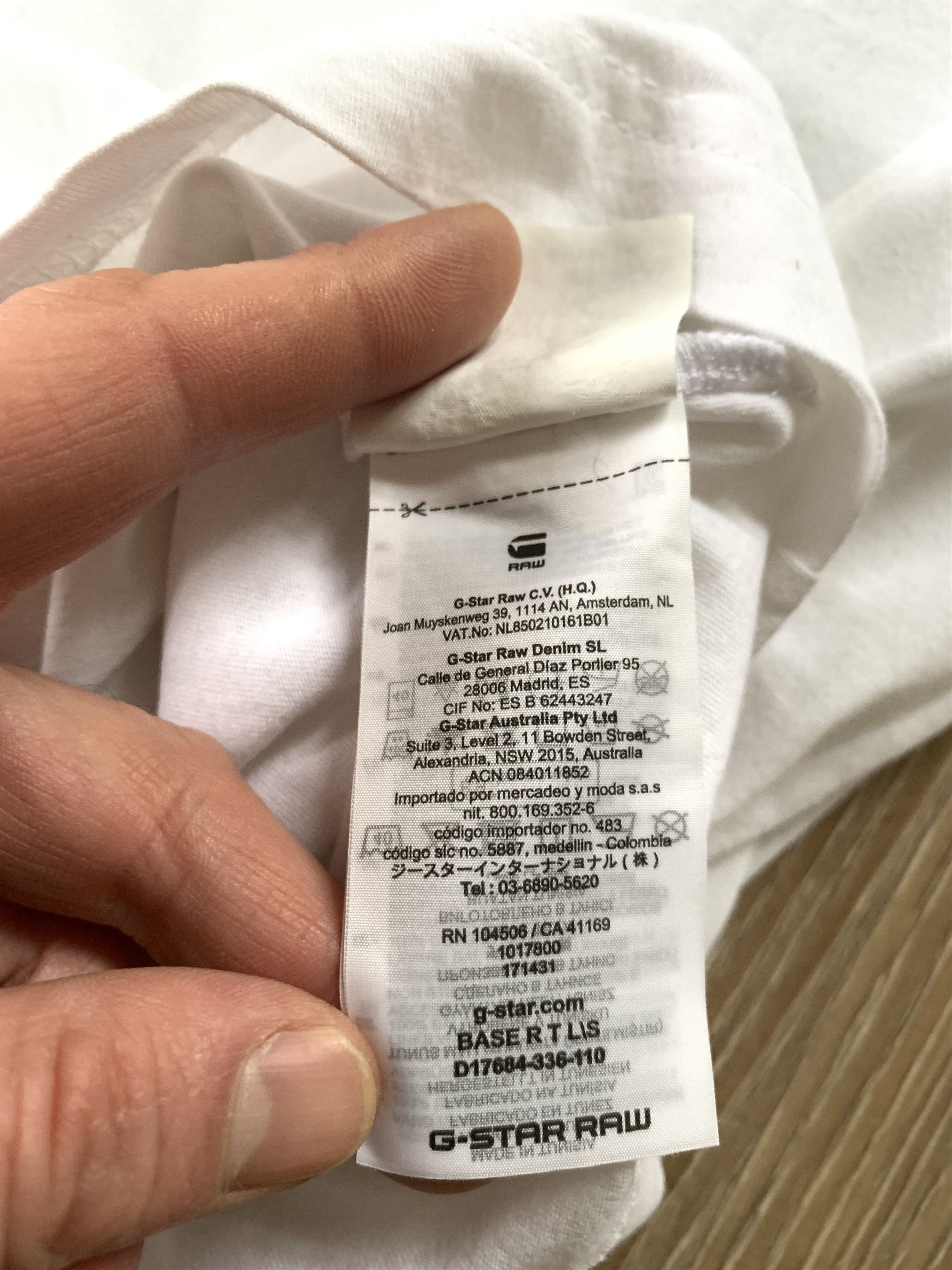 G-Star G Star Raw Basic White Long Sleeve T Shirt Size US L / EU 52-54 / 3 - 9 Thumbnail