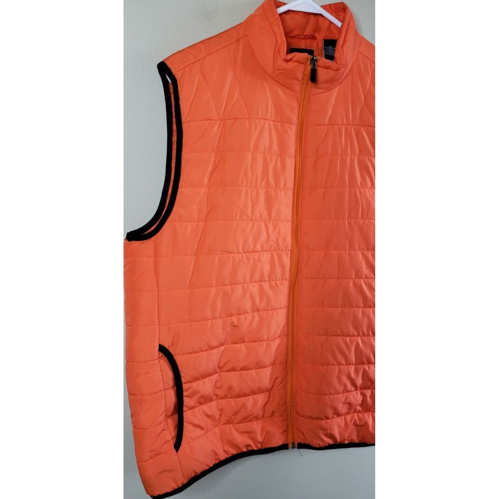 Chaps Chaps Travel Easy Packable Sleeveless Vest Men's Large Orange Quilted Full Zip Size US L / EU 52-54 / 3 - 4 Thumbnail