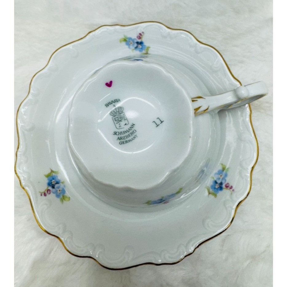 Other Schumann Bavaria Arzberg Blue Flower Porcelain Demitasse Cup Size ONE SIZE - 3 Thumbnail