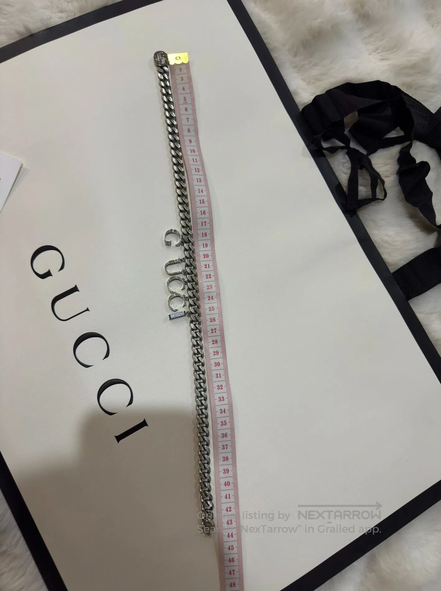 Gucci Guicci Letter Logo Necklace| Size ONE SIZE - 9 Thumbnail