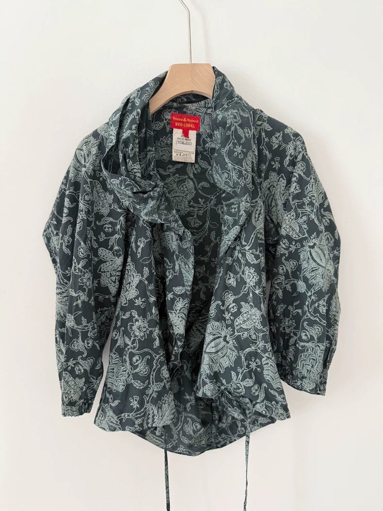Vivienne Westwood Vivienne Westwood Dark green pleated deconstructed shirt t Size S / US 4 / IT 40 - 3 Thumbnail