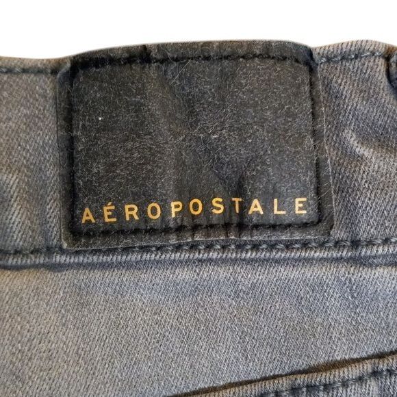 Aeropostale Aeropostale Size 8 Jegging Jeans High Waisted Denim Gray Ank Size 30" / US 8 / IT 44 - 7 Thumbnail