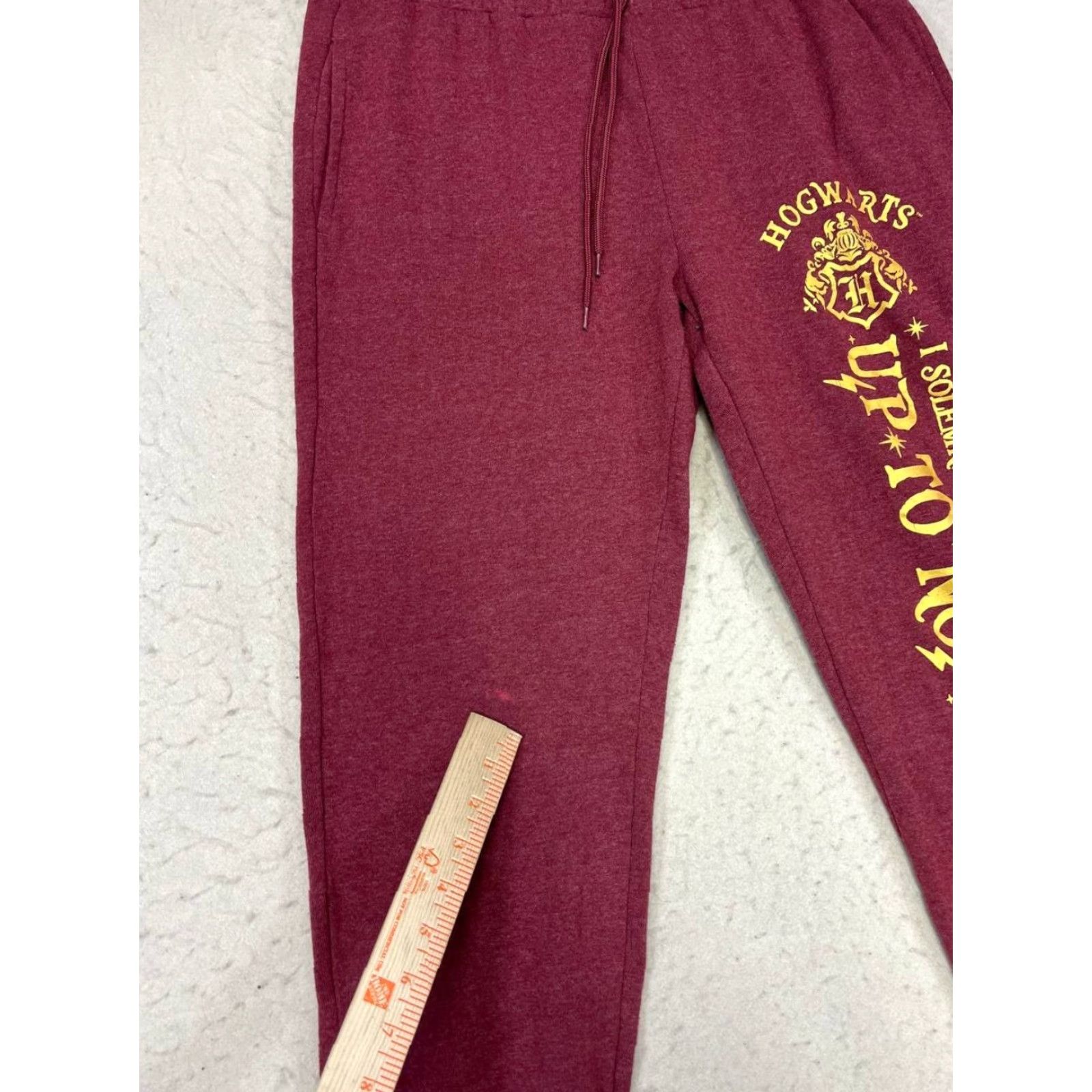 Vintage Hogwarts Harry Potter Solemnly Swear I Am Up to No Good Sweatpants Jogger Style Size L Red Unisex Adults Harry Potter Activewear Pants Mens Womens Size 36" / US 14 / IT 50 - 6 Thumbnail