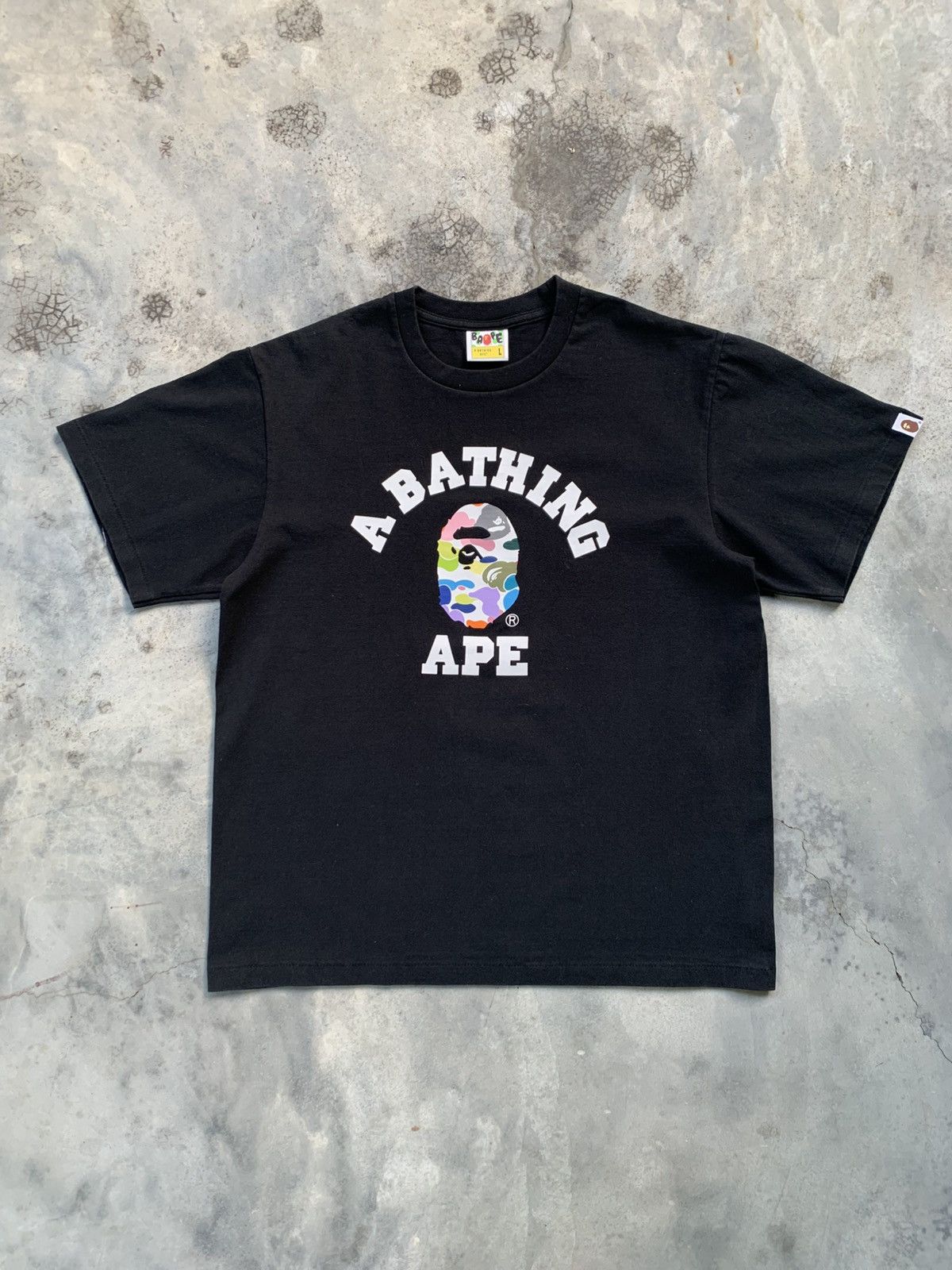 Bape Bape Cotton Candy Camo College Tee Size US L / EU 52-54 / 3 - 1 Thumbnail