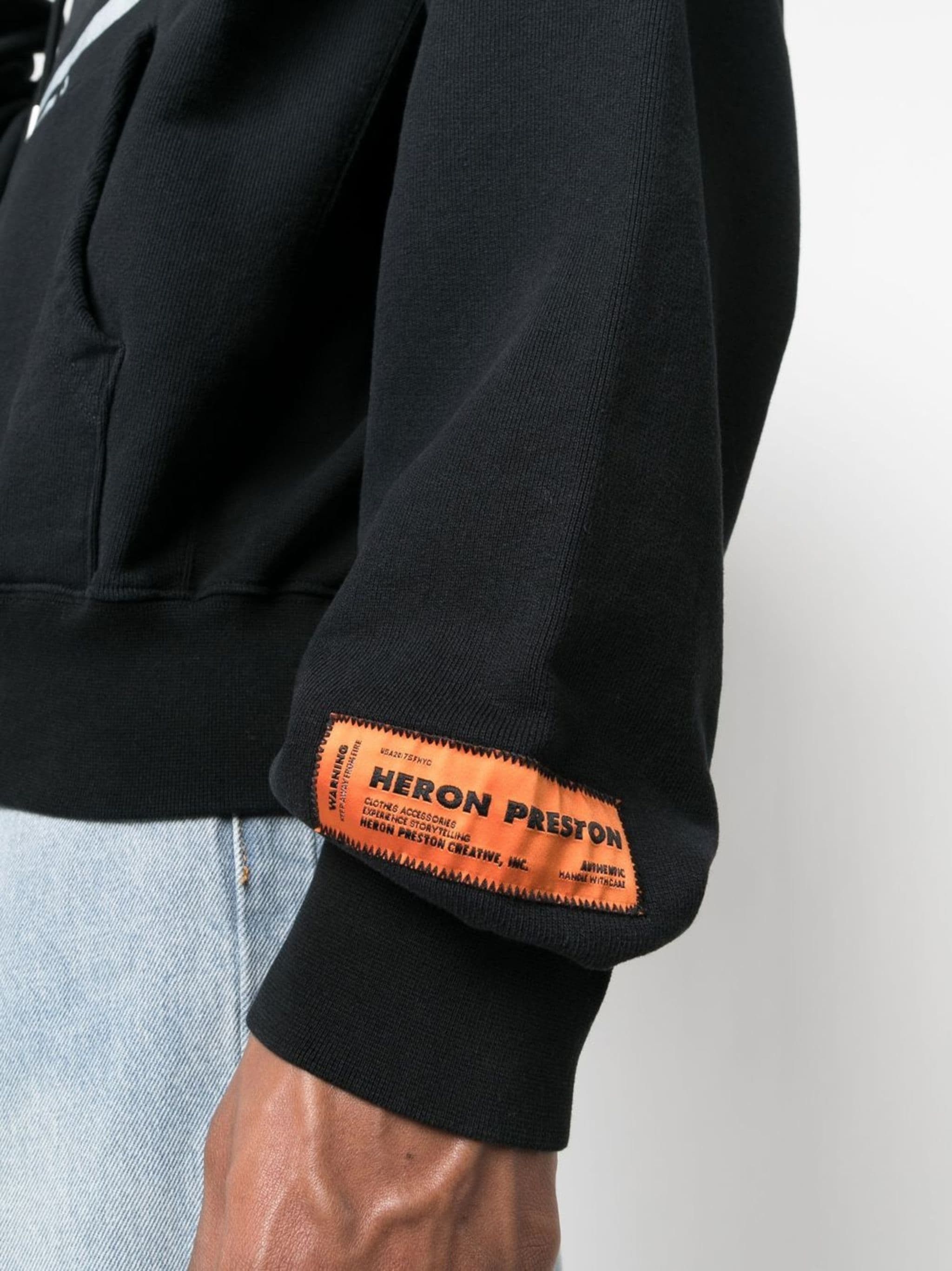 Heron Preston o1b1xh1ea1223 Graphic Print Hoodie in Black Size US XL / EU 56 / 4 - 5 Thumbnail