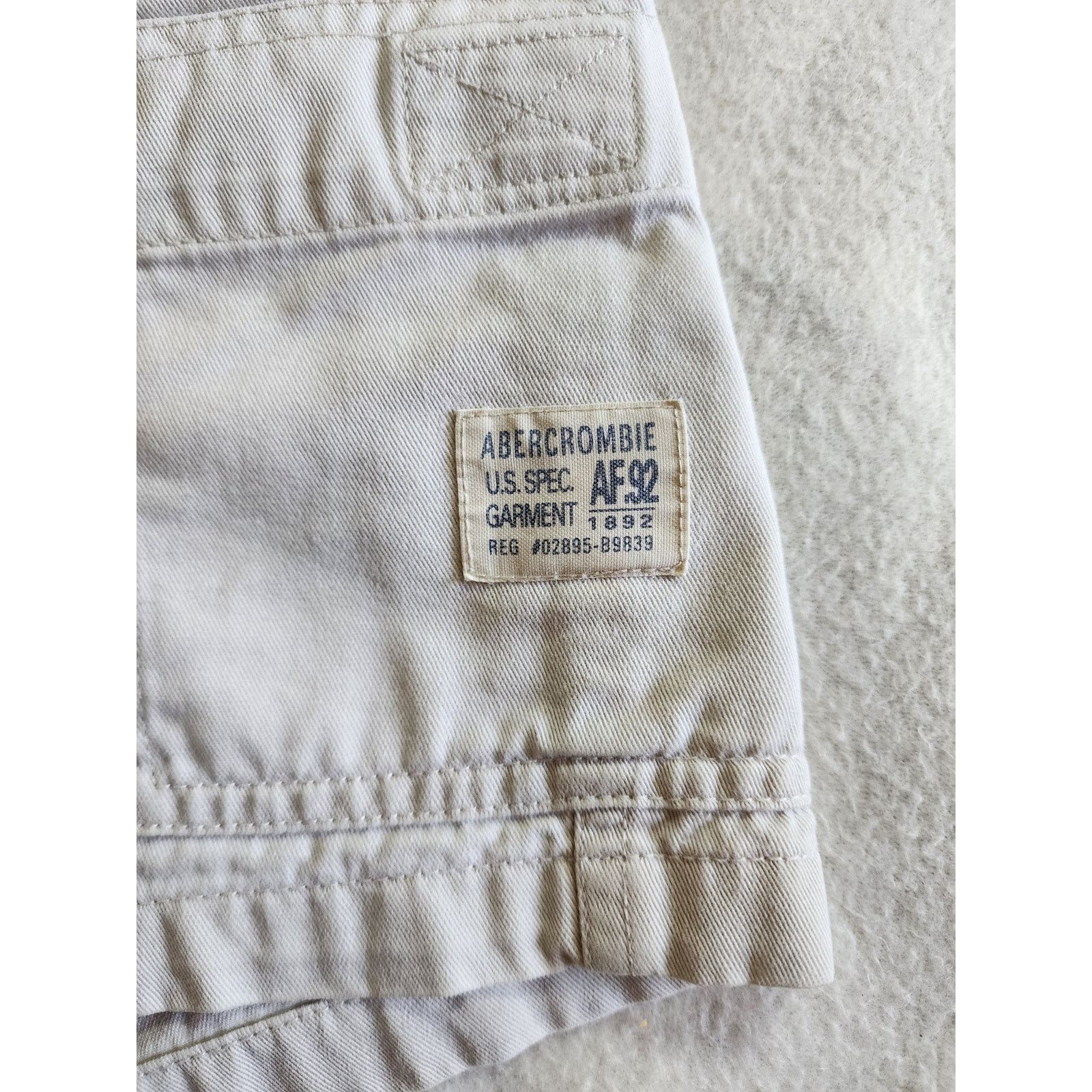 Abercrombie & Fitch VTG Abercrombie & Fitch 90s Y2K Cargo Shorts Size 6 Khaki Size 28" / US 6 / IT 42 - 5 Thumbnail