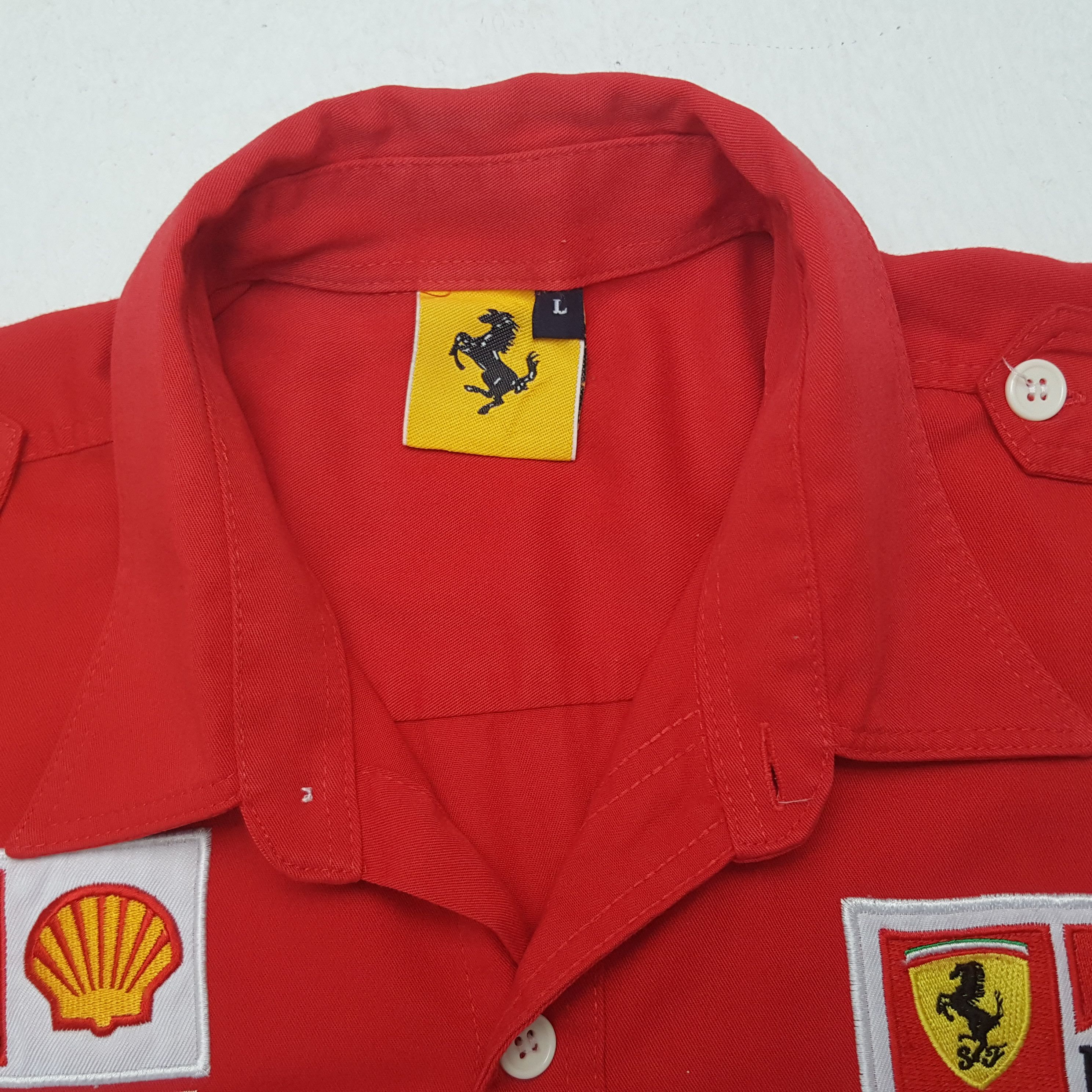 Ferrari × Marlboro × Vintage Vintage Ferrari X Marlboro Racing Button Up Shirt Size US L / EU 52-54 / 3 - 5 Thumbnail