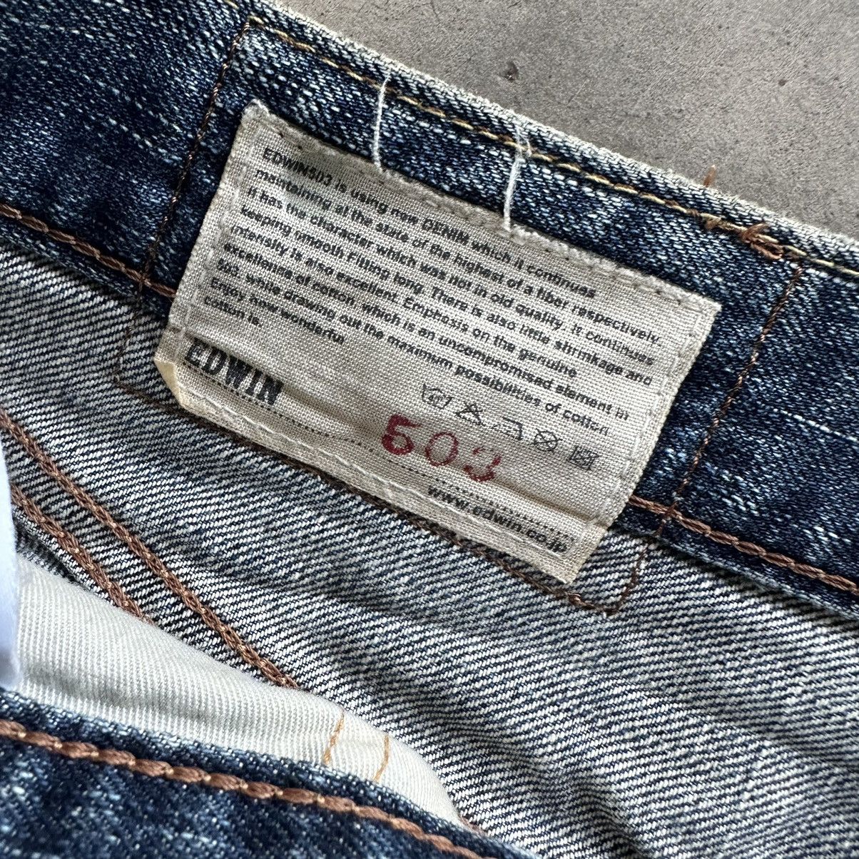 Japanese Brand Vintage Edwin 503 Distressed Jean Faded Denim Pant W38 Size US 38 / EU 54 - 8 Thumbnail