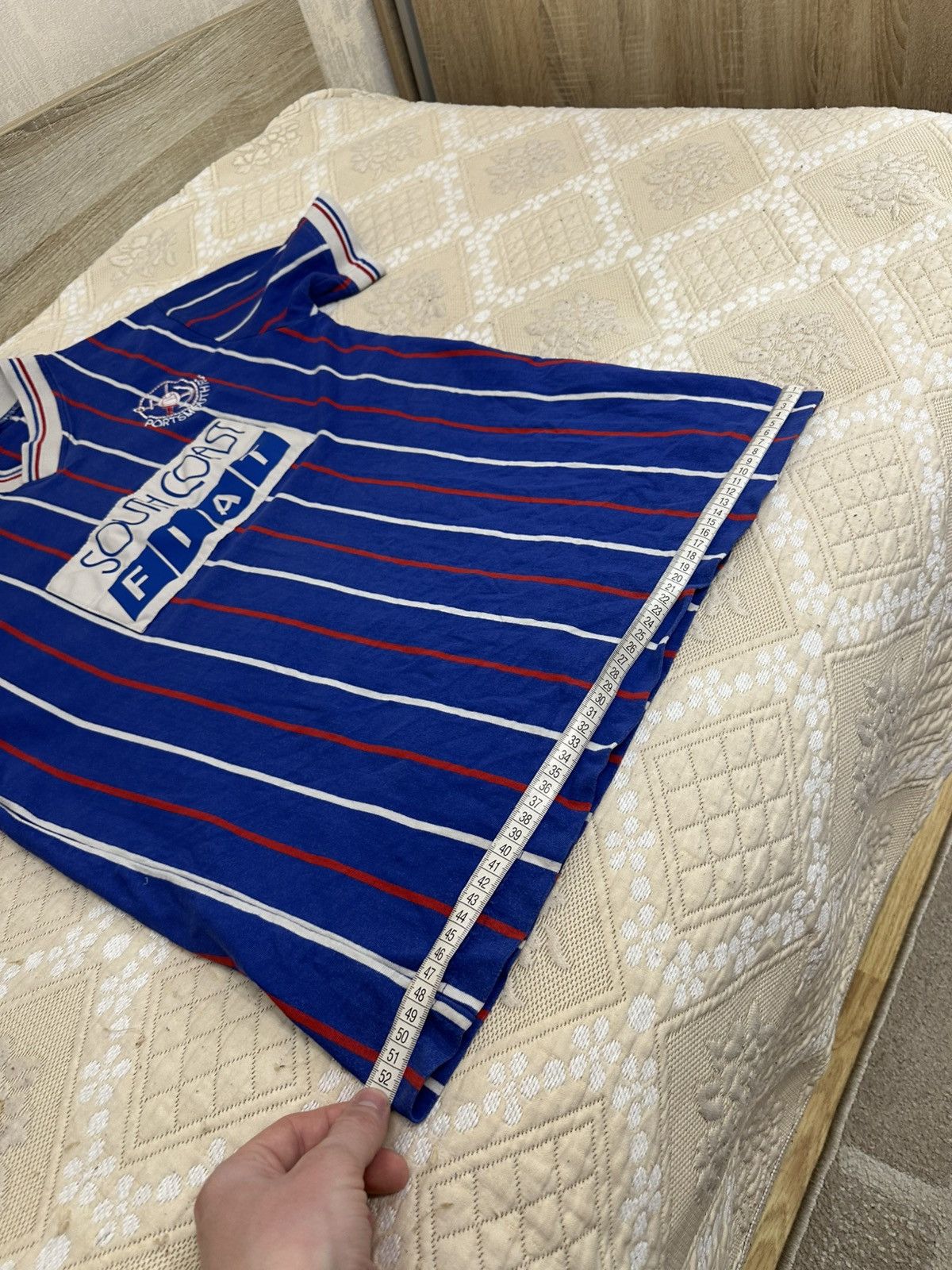 Vintage 🔥 1987 1989 Portsmouth Football Retro Toffs T Shirt Jersey Size US L / EU 52-54 / 3 - 11 Thumbnail