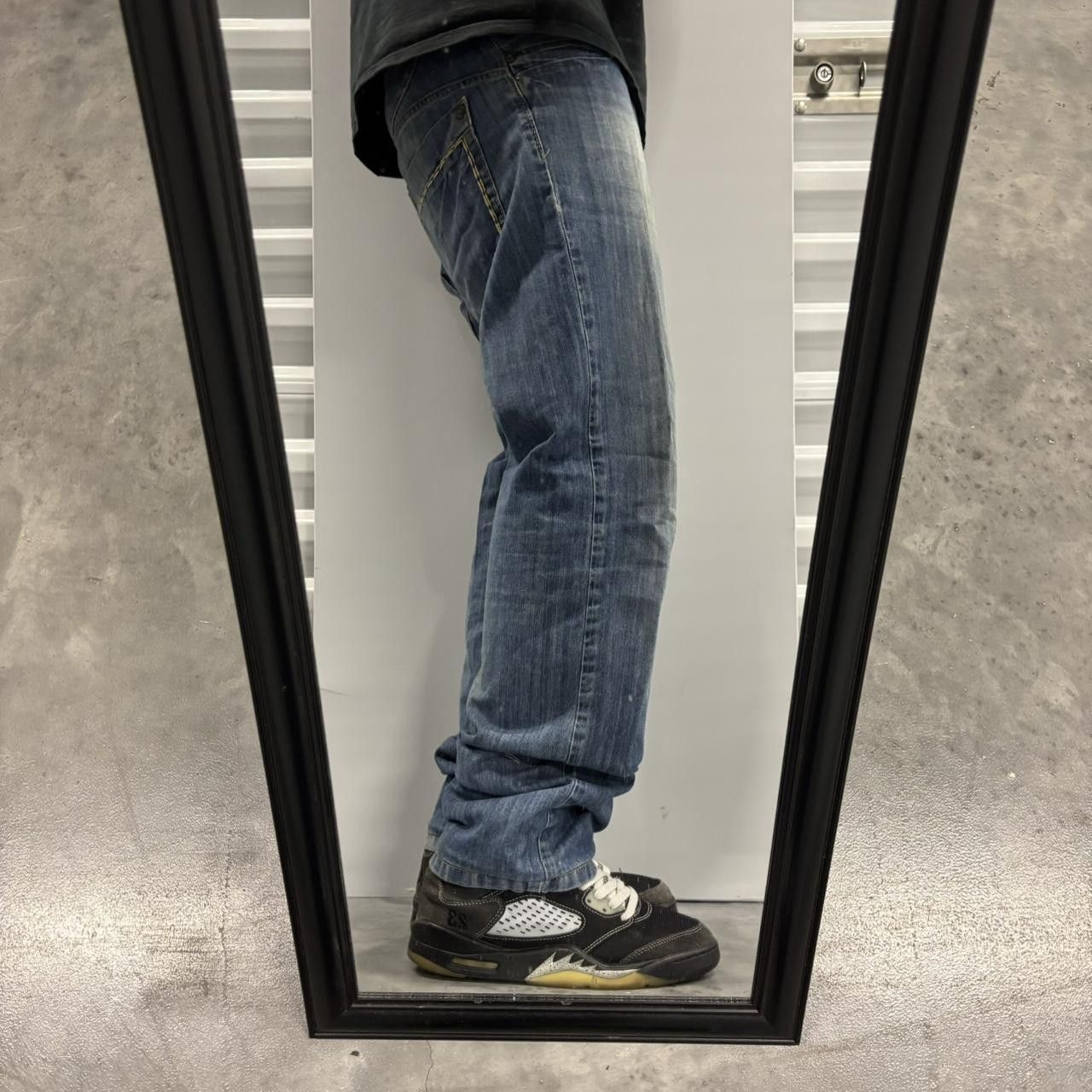 Japanese Brand × Vintage Crazy Vintage Y2K/2000s Grunge Faded Medium Wash Denim Jeans! Size US 31 - 2 Thumbnail