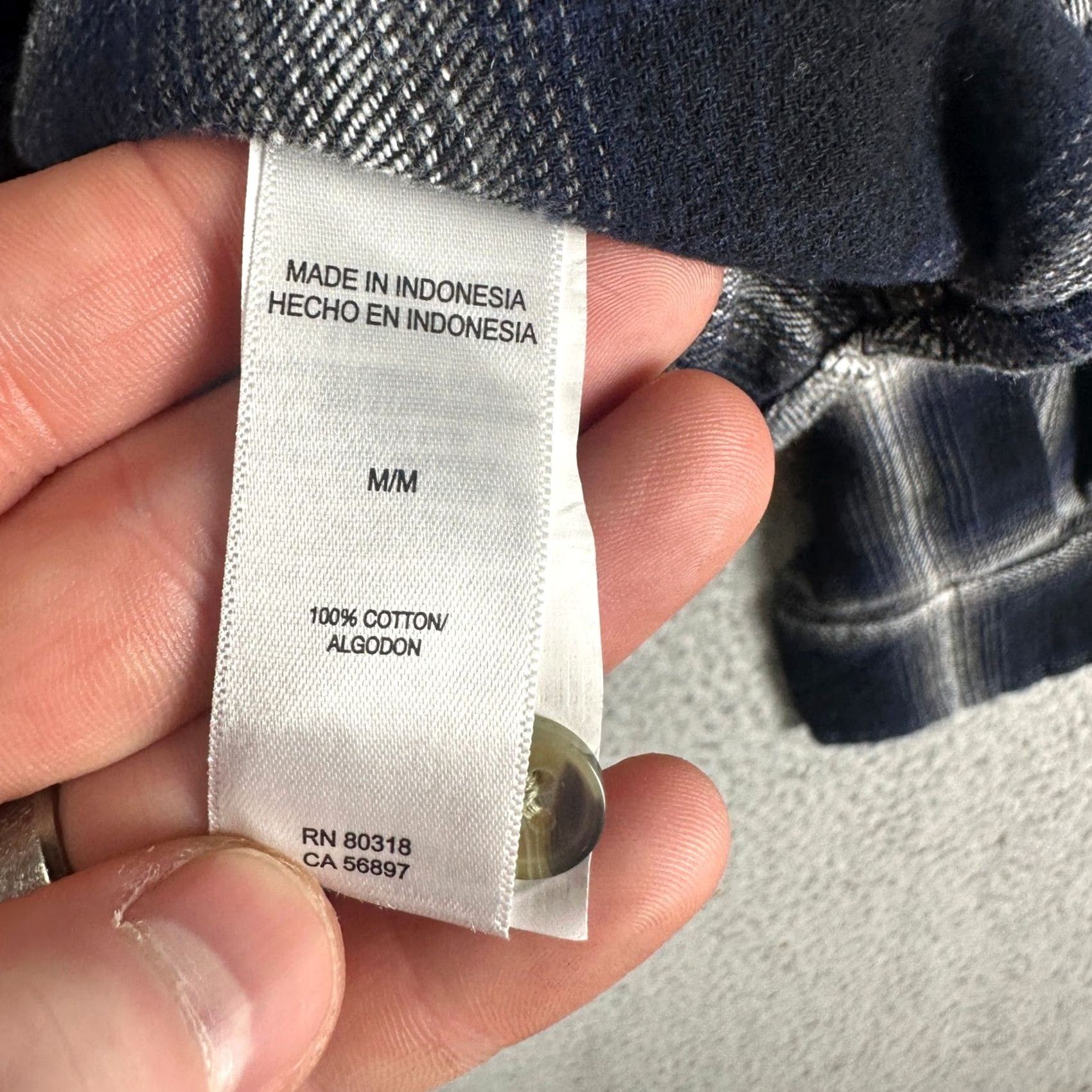 Lucky Brand Lucky Brand Mens Button-Up Shirt Medium Blue Plaid Long Sleeve Pockets NEW Size US M / EU 48-50 / 2 - 6 Thumbnail
