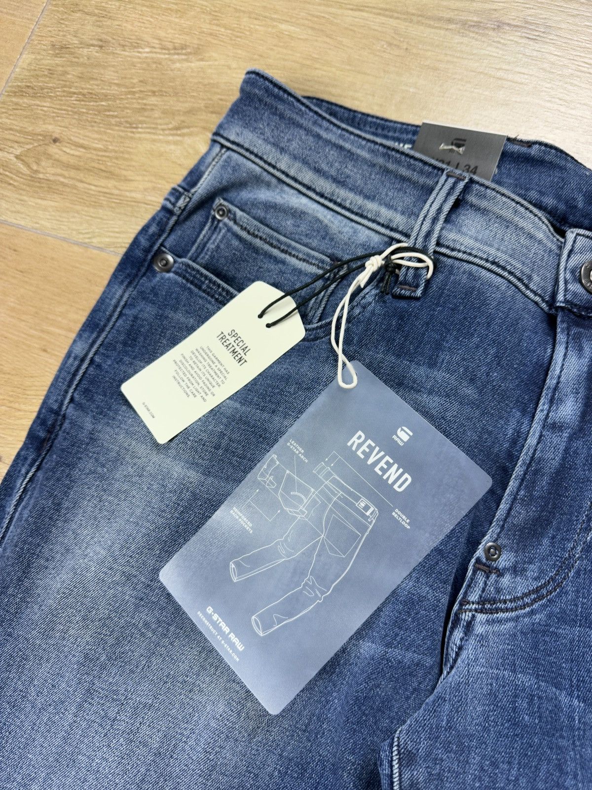 G-Star NEW🏷️ G-Star Raw Revend Super Slim Stretch Denim Jeans Size US 31 - 4 Thumbnail