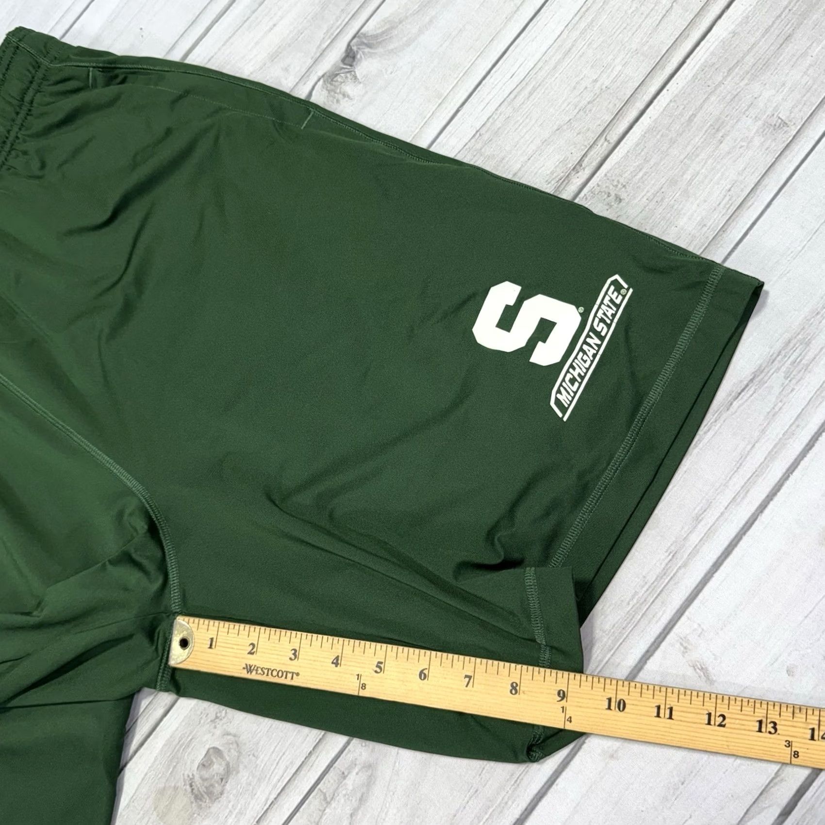 Under Armour Under Armour Michigan State Spartans Shorts Mens XL Green Athletic Gym Size US 36 / EU 52 - 6 Thumbnail