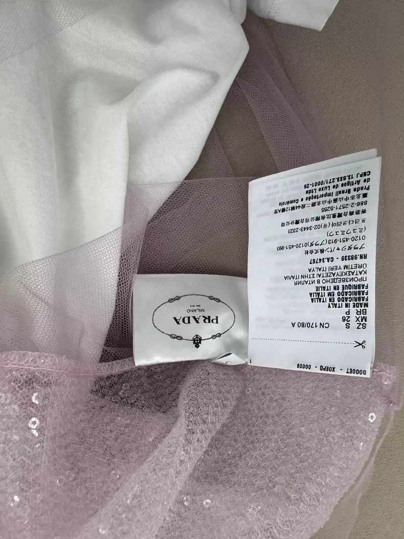 Prada Prada Fake two pieces, pink sequin short sleeves Size US S / EU 44-46 / 1 - 5 Thumbnail