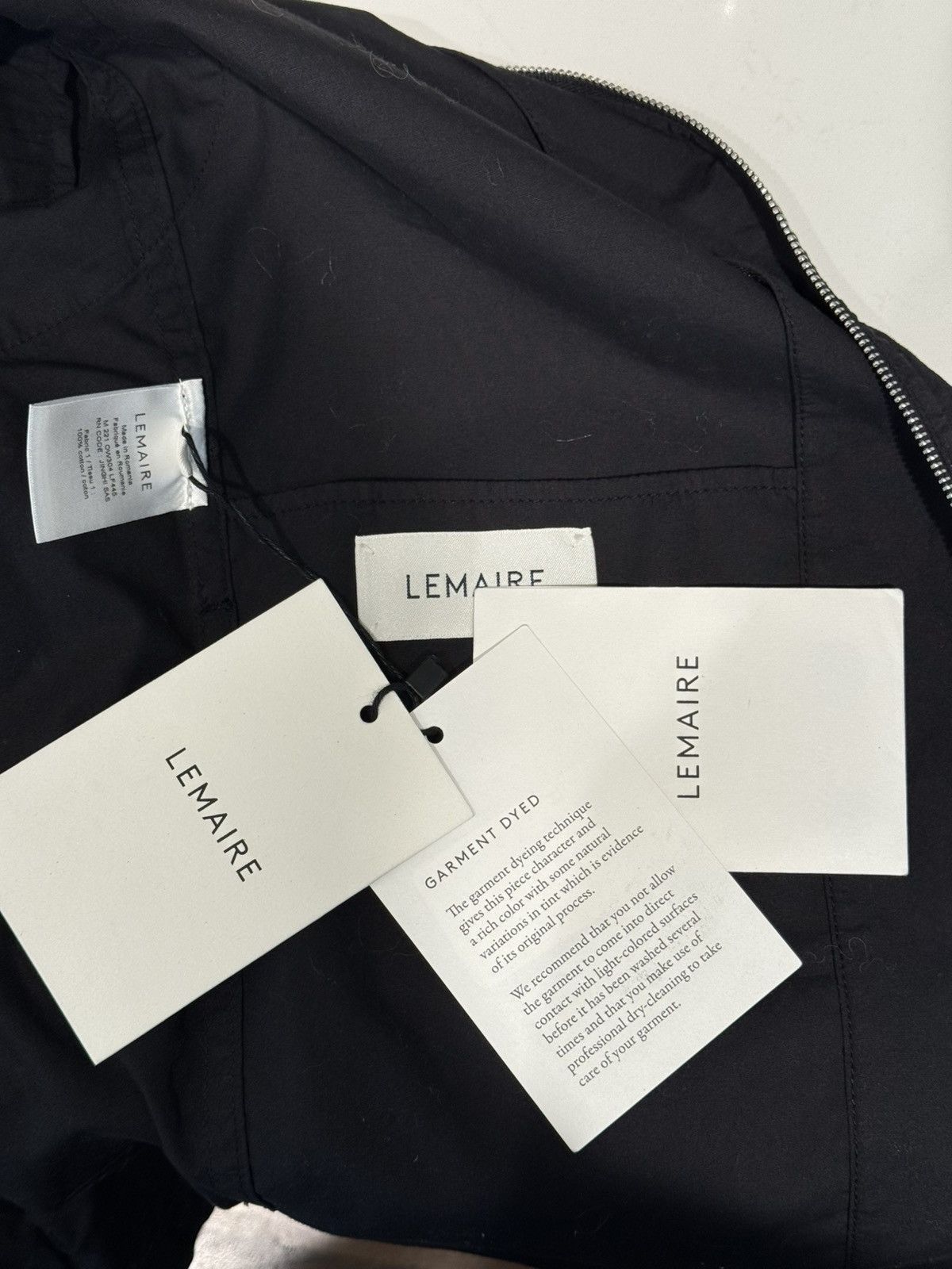 Lemaire Lemaire Black Poplin Jacket Size US S / EU 44-46 / 1 - 5 Thumbnail