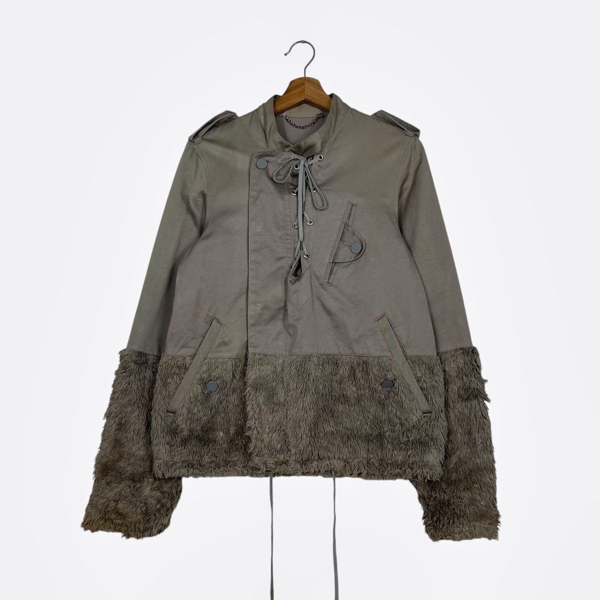 Maison MIHARA YASUHIRO Mihara Yasuhiro Fur Mix Rider Jacket Size M / US 6-8 / IT 42-44 - 1 Thumbnail