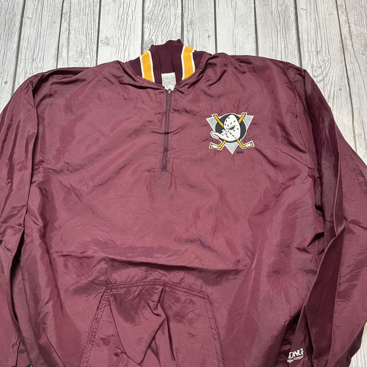 NHL Vintage Mighty Ducks of Anaheim windbreaker Size US XL / EU 56 / 4 - 3 Thumbnail