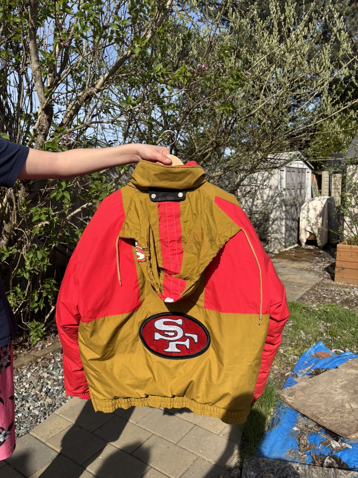 NFL Vintage 80s 49ers triple goose jacket Size US XL / EU 56 / 4 - 3 Thumbnail