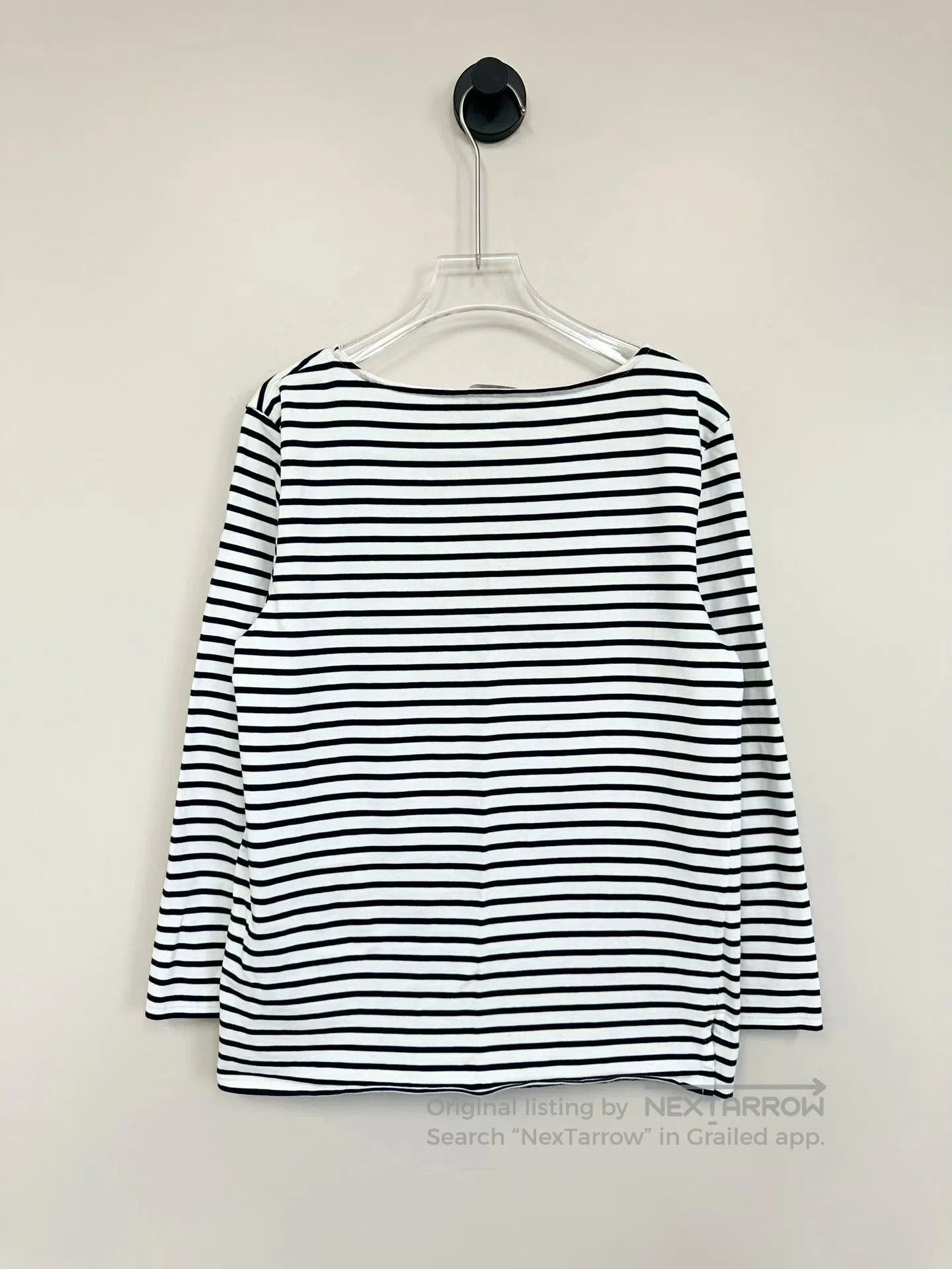Celine Celine Black and White Stripe Sweatshirt. Size L / US 10 / IT 46 - 2 Thumbnail